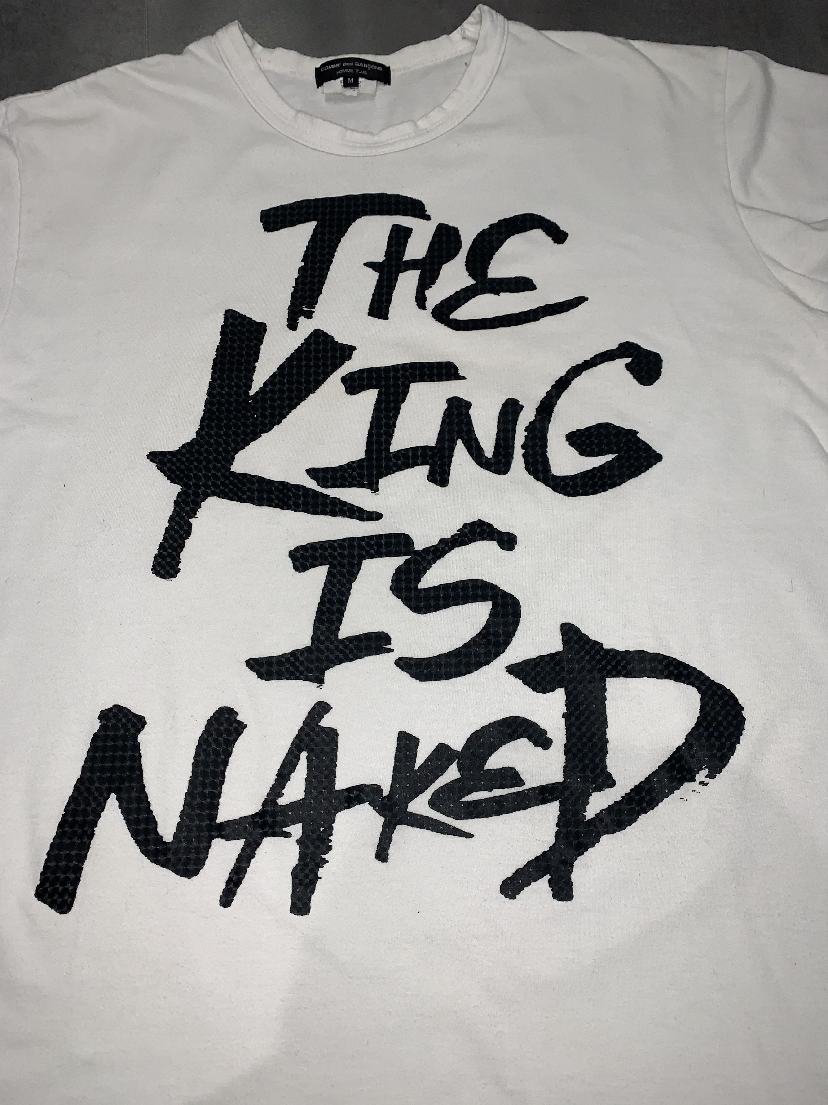 Comme des Garcons Comme Des Garcons Homme Plus "King Is Naked" White T-Shirt Size US M / EU 48-50 / 2 - 10 Thumbnail
