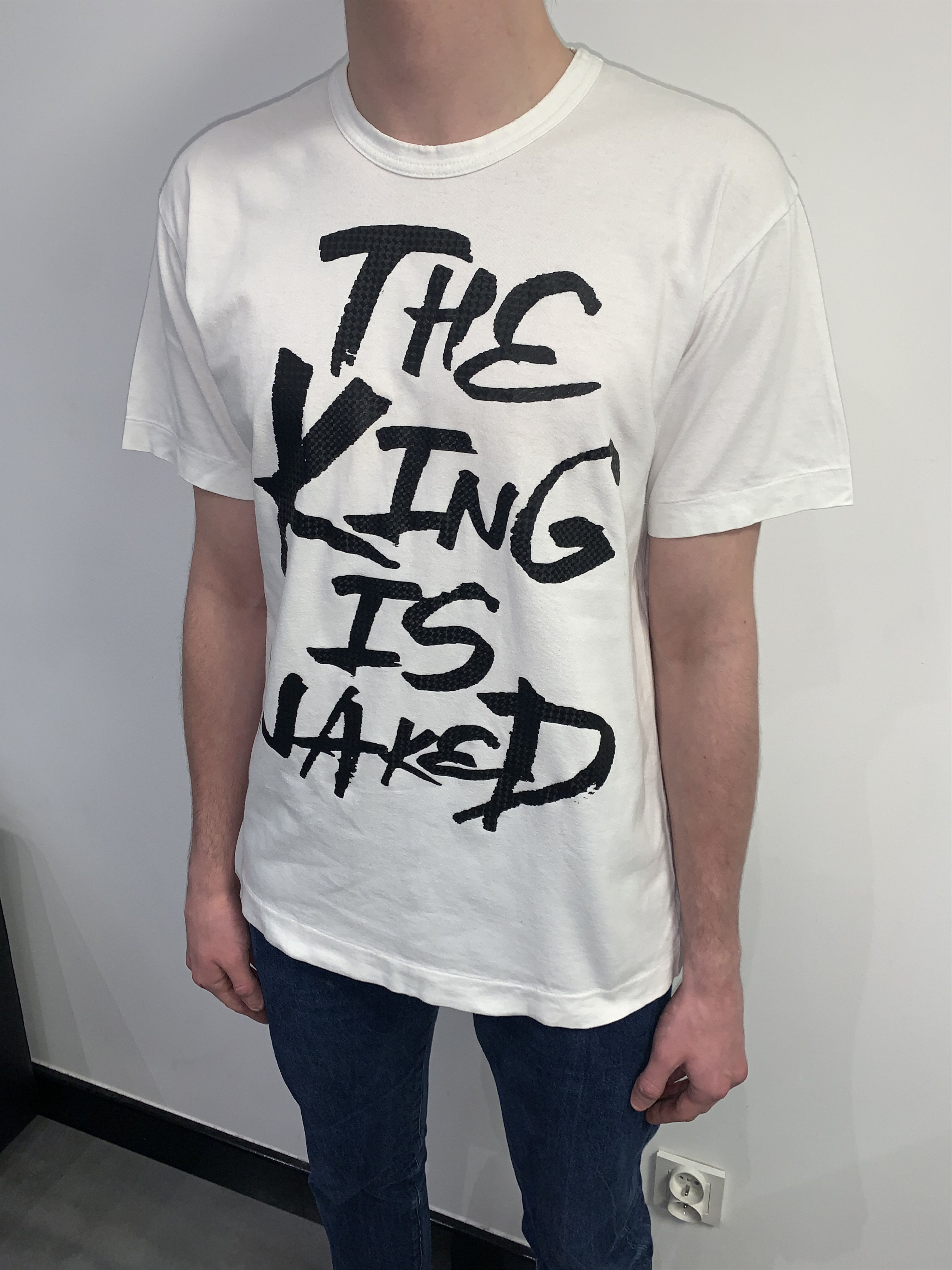 Comme des Garcons Comme Des Garcons Homme Plus "King Is Naked" White T-Shirt Size US M / EU 48-50 / 2 - 2 Thumbnail