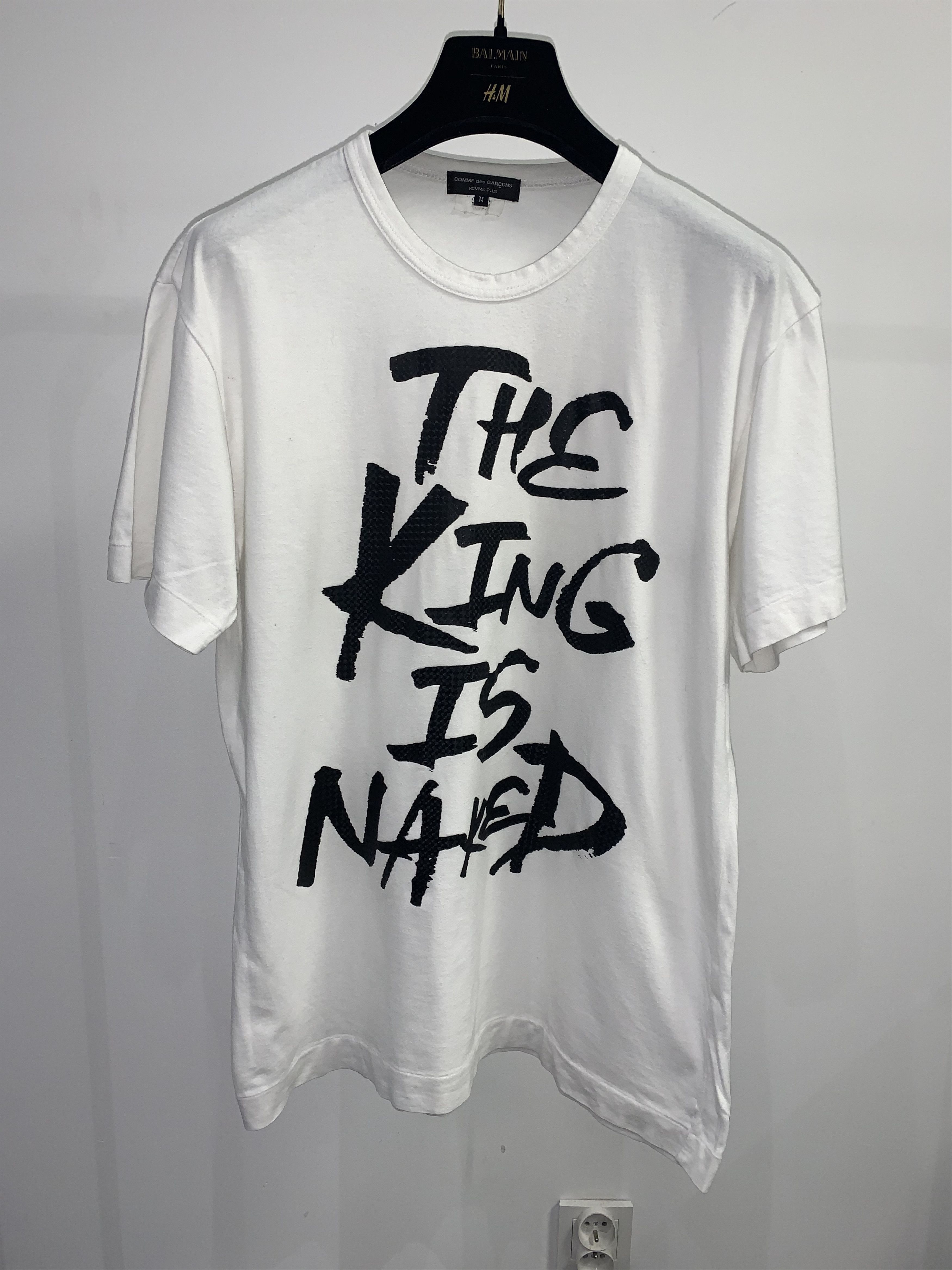 Comme des Garcons Comme Des Garcons Homme Plus "King Is Naked" White T-Shirt Size US M / EU 48-50 / 2 - 4 Thumbnail