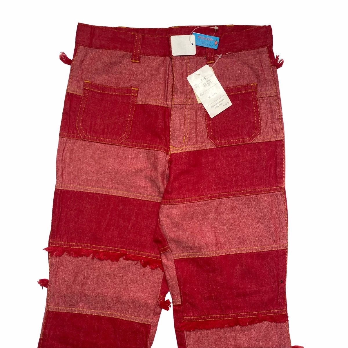 Hysteric Glamour × Japanese Brand × Vintage 1990s Pizza Toast - Patchwork Hagi Denim Size US 26 / EU 42 - 4 Thumbnail