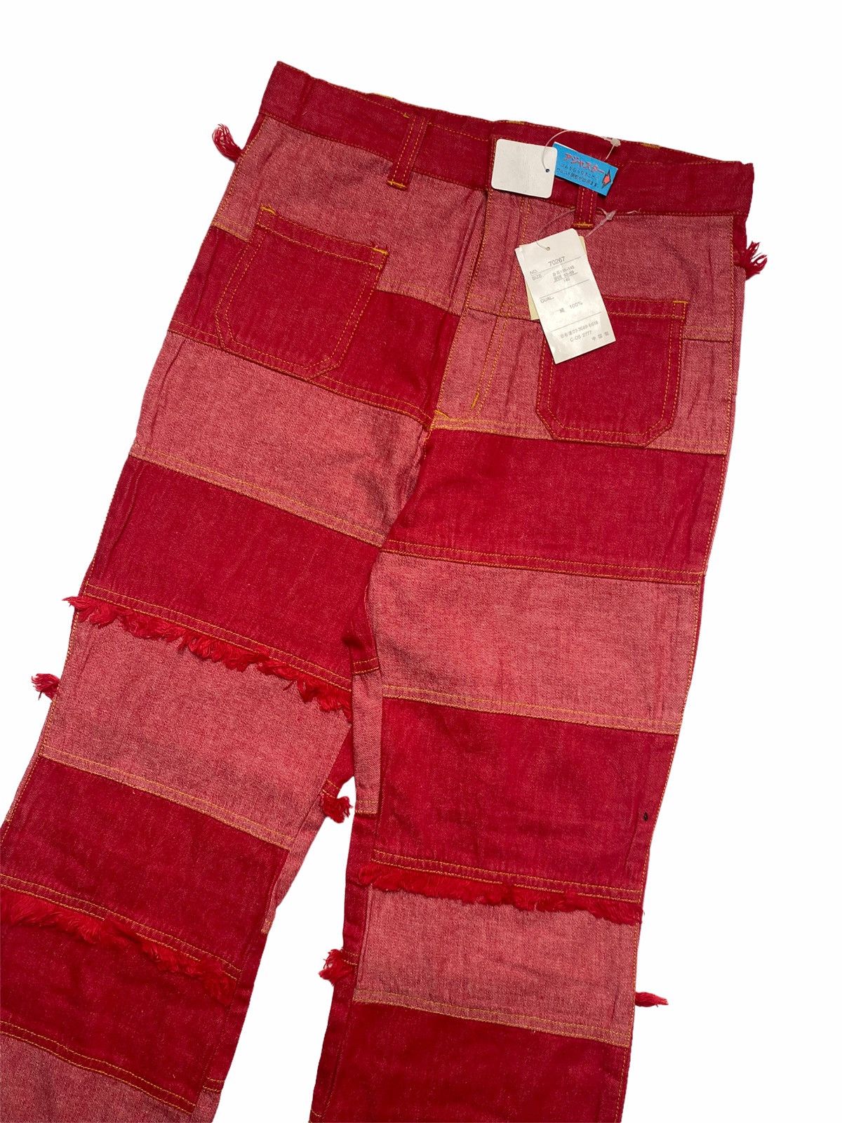 Hysteric Glamour × Japanese Brand × Vintage 1990s Pizza Toast - Patchwork Hagi Denim Size US 26 / EU 42 - 2 Thumbnail