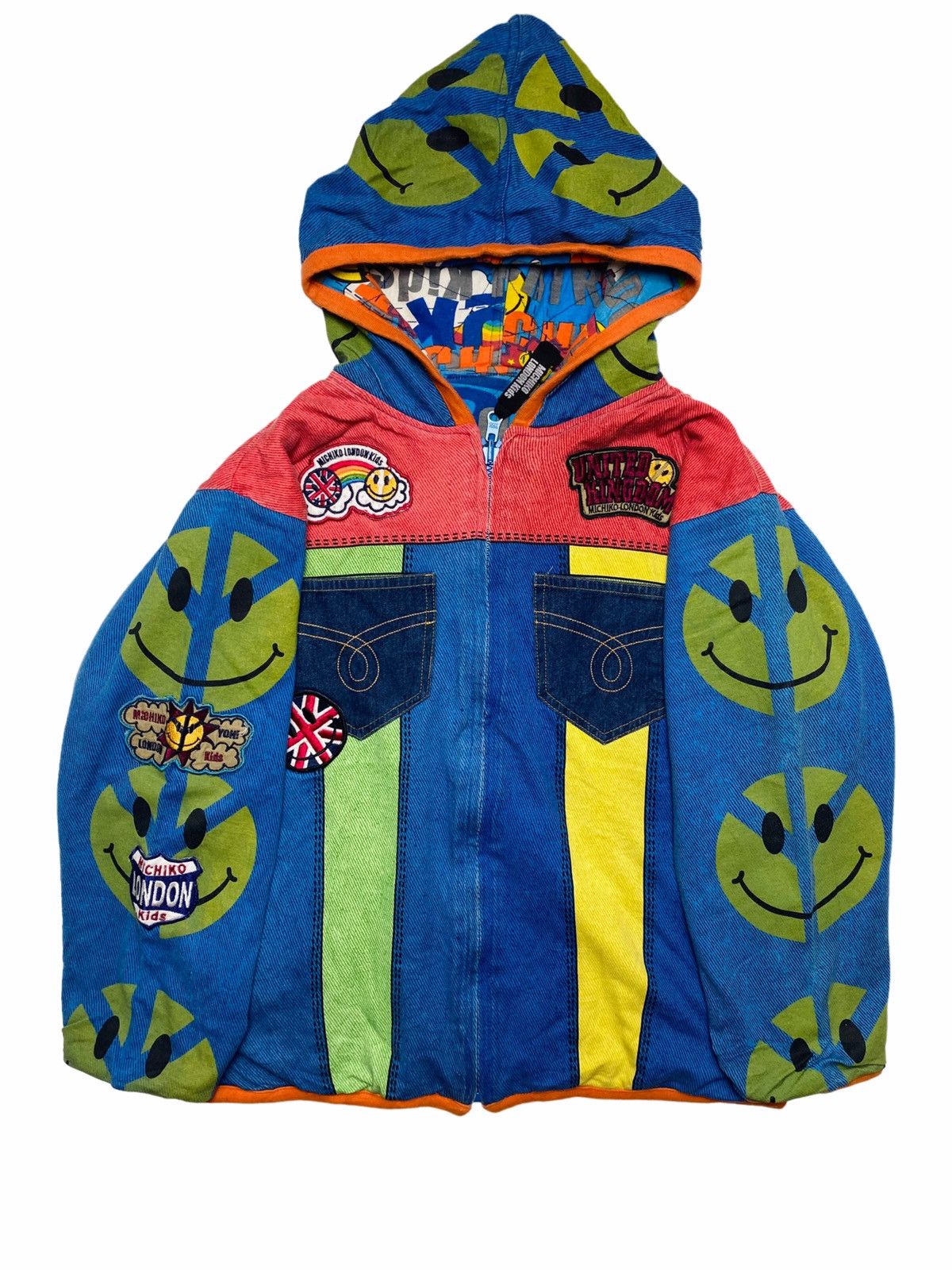 Hiroko Koshino Homme 2000s Michiko London - Reversible Hippie Jacket Size US XXS / EU 40 - 1 Thumbnail