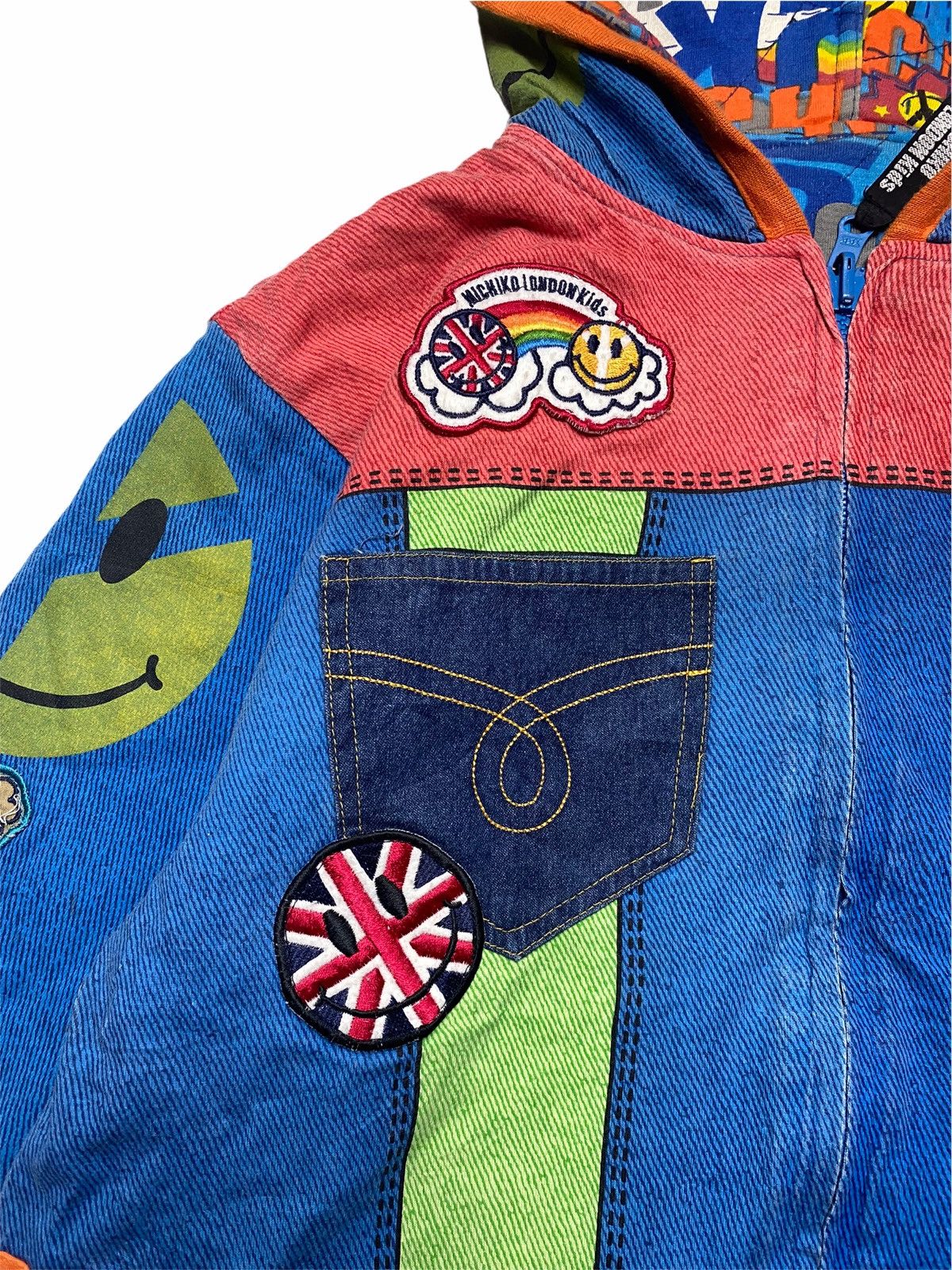 Hiroko Koshino Homme 2000s Michiko London - Reversible Hippie Jacket Size US XXS / EU 40 - 6 Thumbnail
