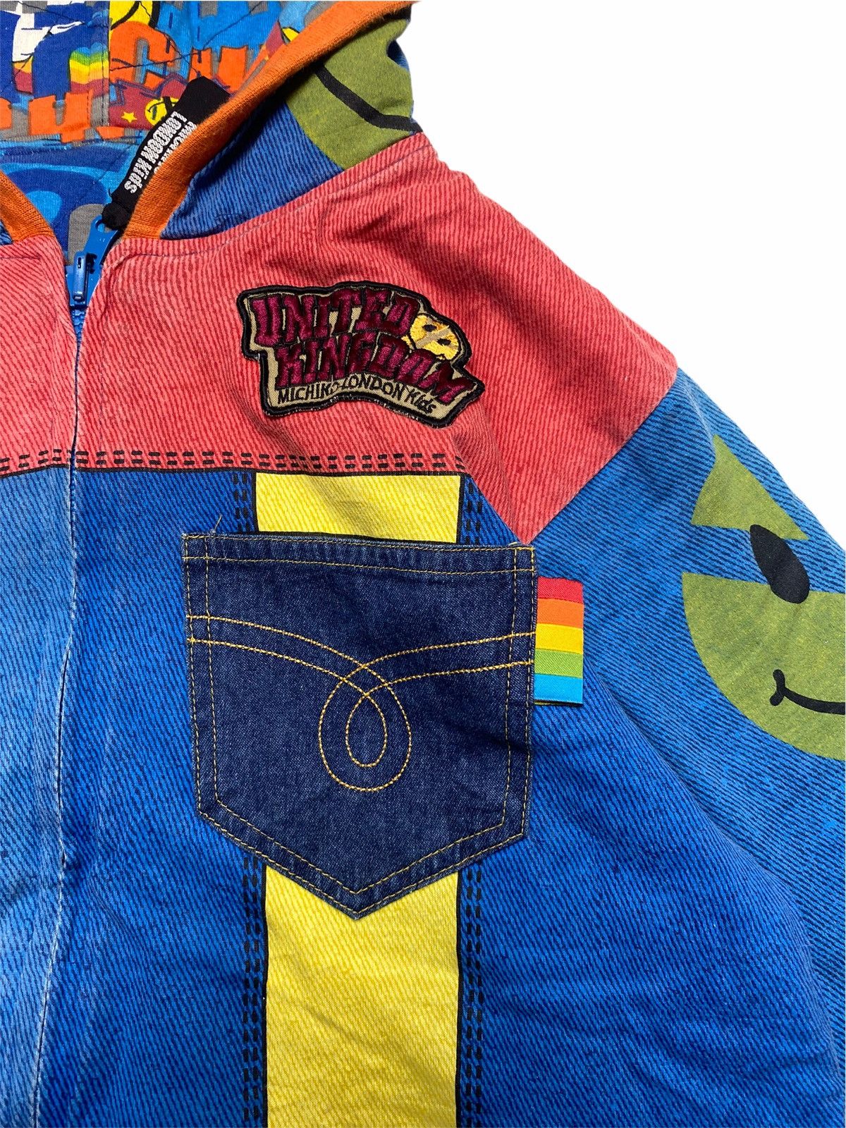 Hiroko Koshino Homme 2000s Michiko London - Reversible Hippie Jacket Size US XXS / EU 40 - 7 Thumbnail