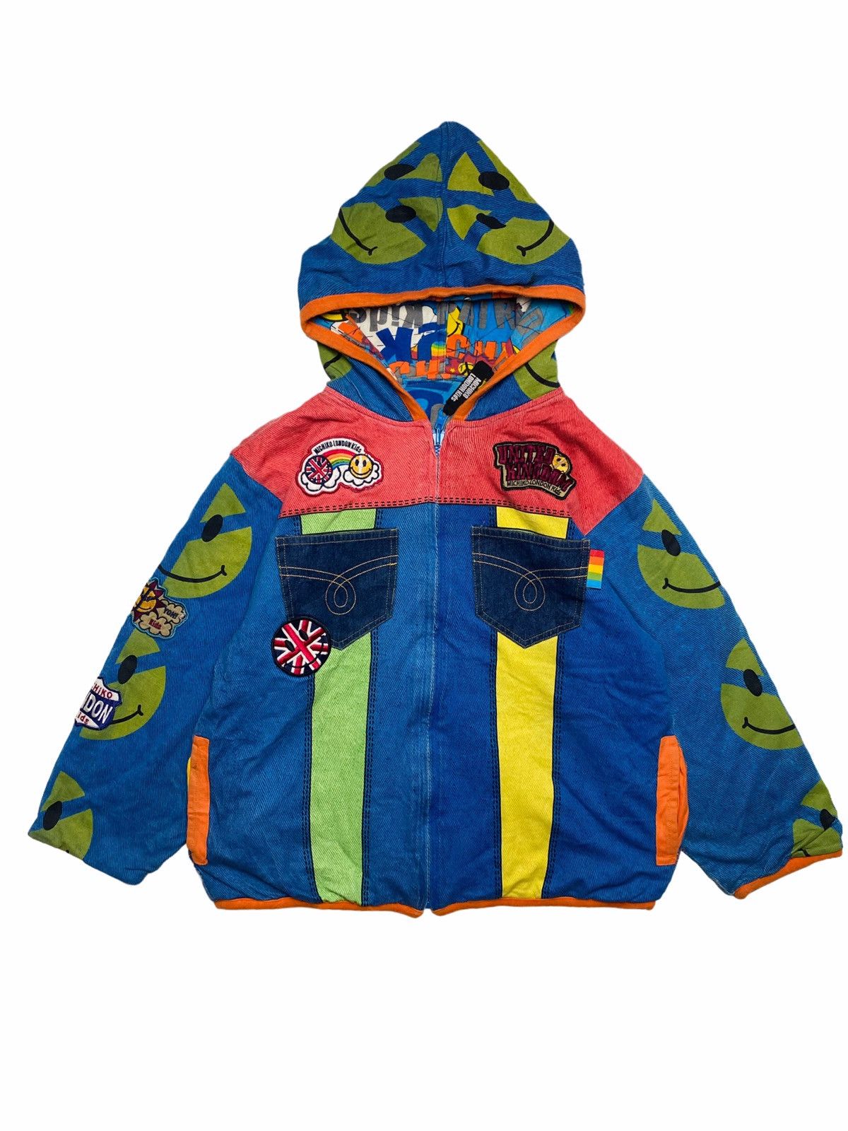 Hiroko Koshino Homme 2000s Michiko London - Reversible Hippie Jacket Size US XXS / EU 40 - 3 Thumbnail