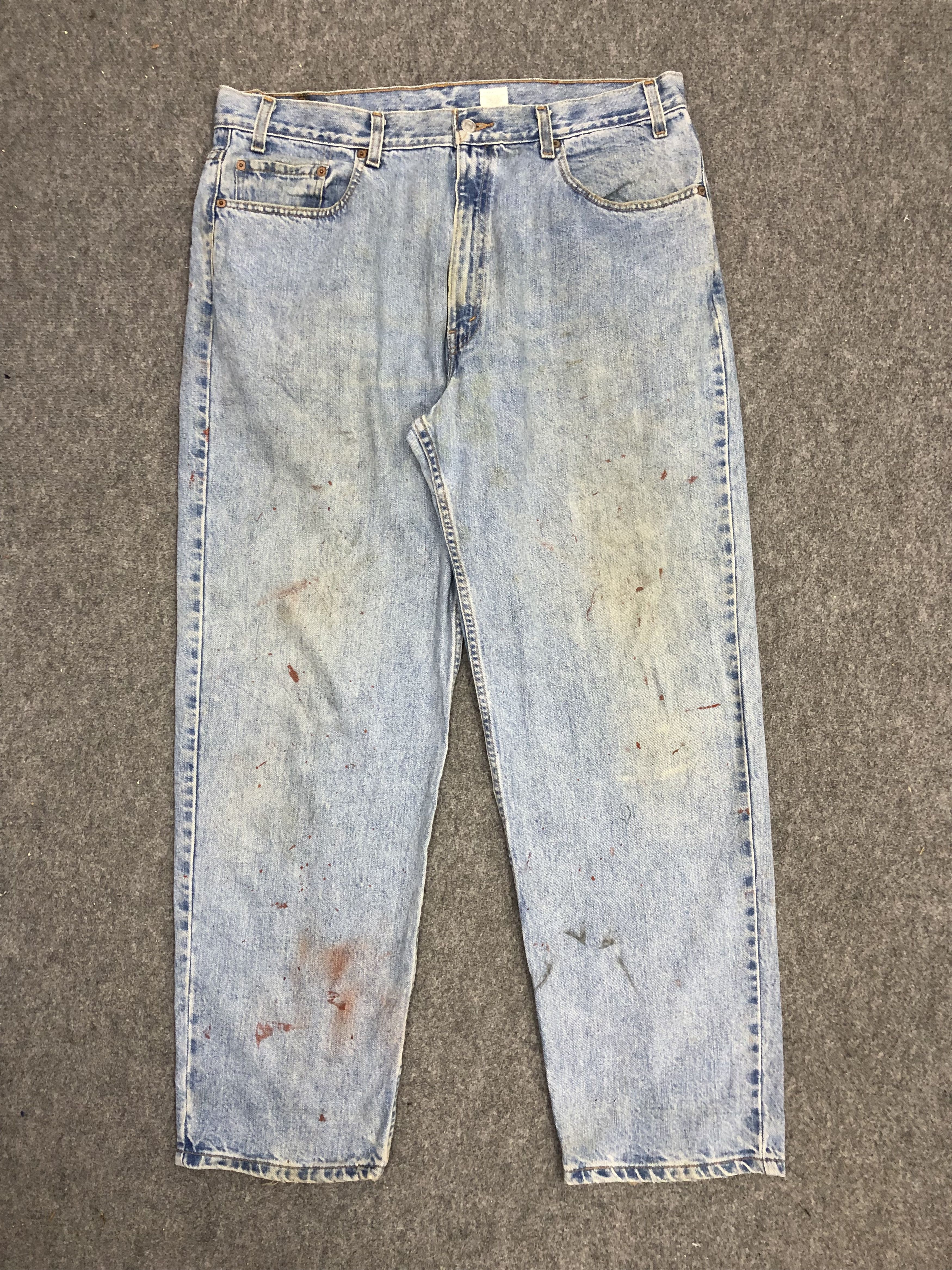 Levi's × Vintage Vintage 90s Levis 550 Dirty Faded Blue Jeans Size US 40 / EU 56 - 1 Thumbnail