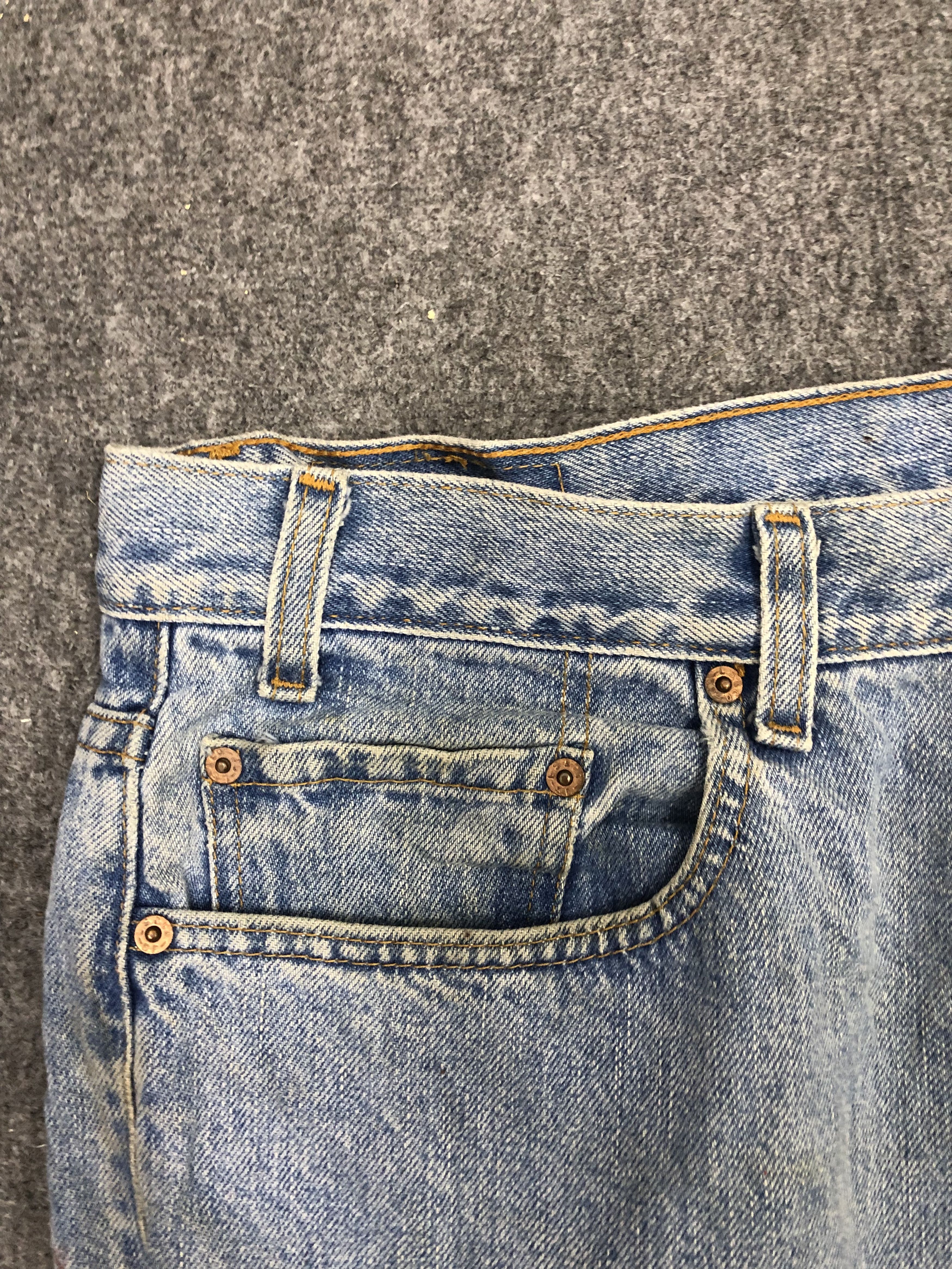 Levi's × Vintage Vintage 90s Levis 550 Dirty Faded Blue Jeans Size US 40 / EU 56 - 8 Thumbnail