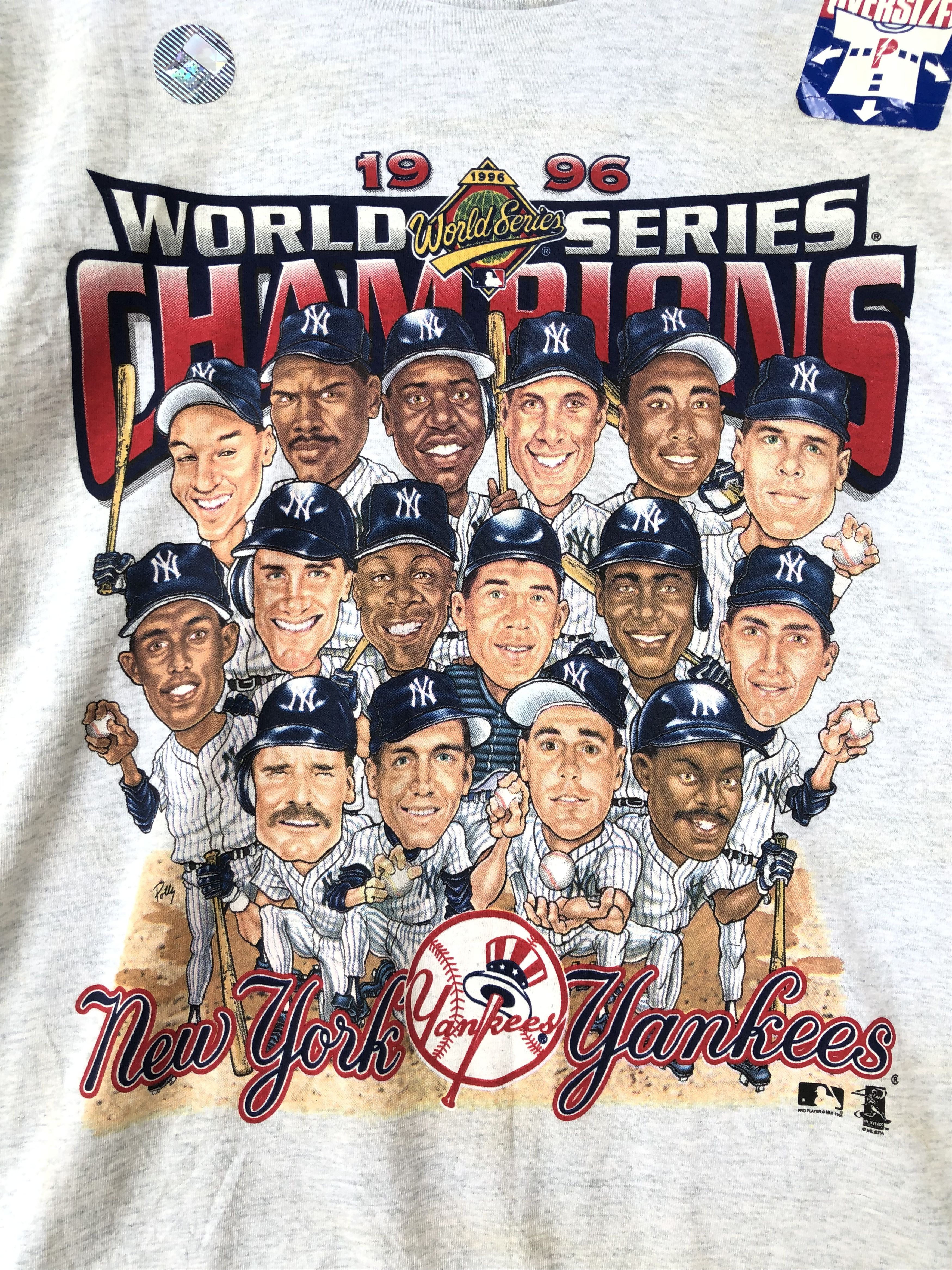 New York Yankees RARE🔥VINTAGE 1996 YANKEES WORLD SERIES WITH TAG CONDITION Size US XL / EU 56 / 4 - 4 Thumbnail