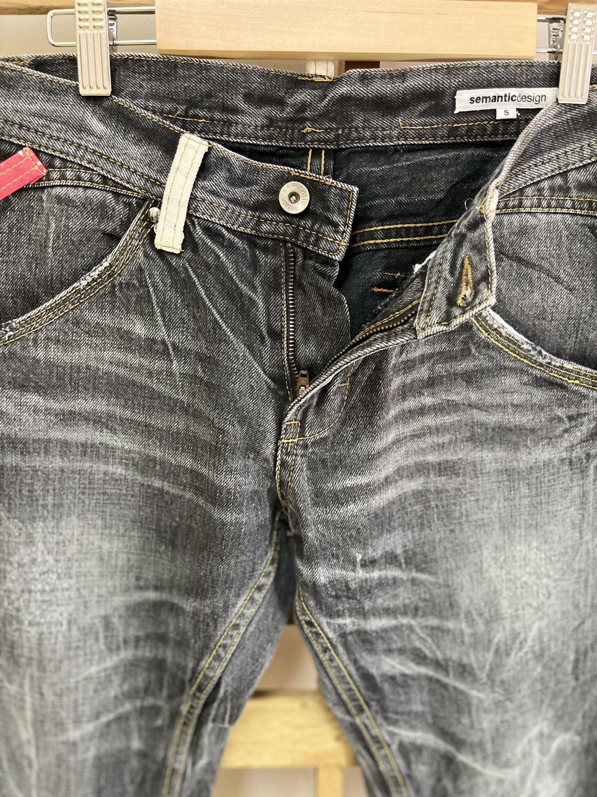 Japanese Brand SEMANTIC DESIGN Distressed Harajuku Tigerskin Jeans Size US 30 / EU 46 - 21 Thumbnail