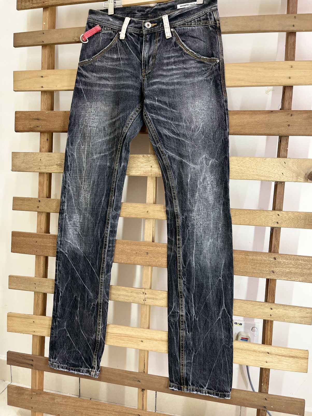 Japanese Brand SEMANTIC DESIGN Distressed Harajuku Tigerskin Jeans Size US 30 / EU 46 - 7 Thumbnail