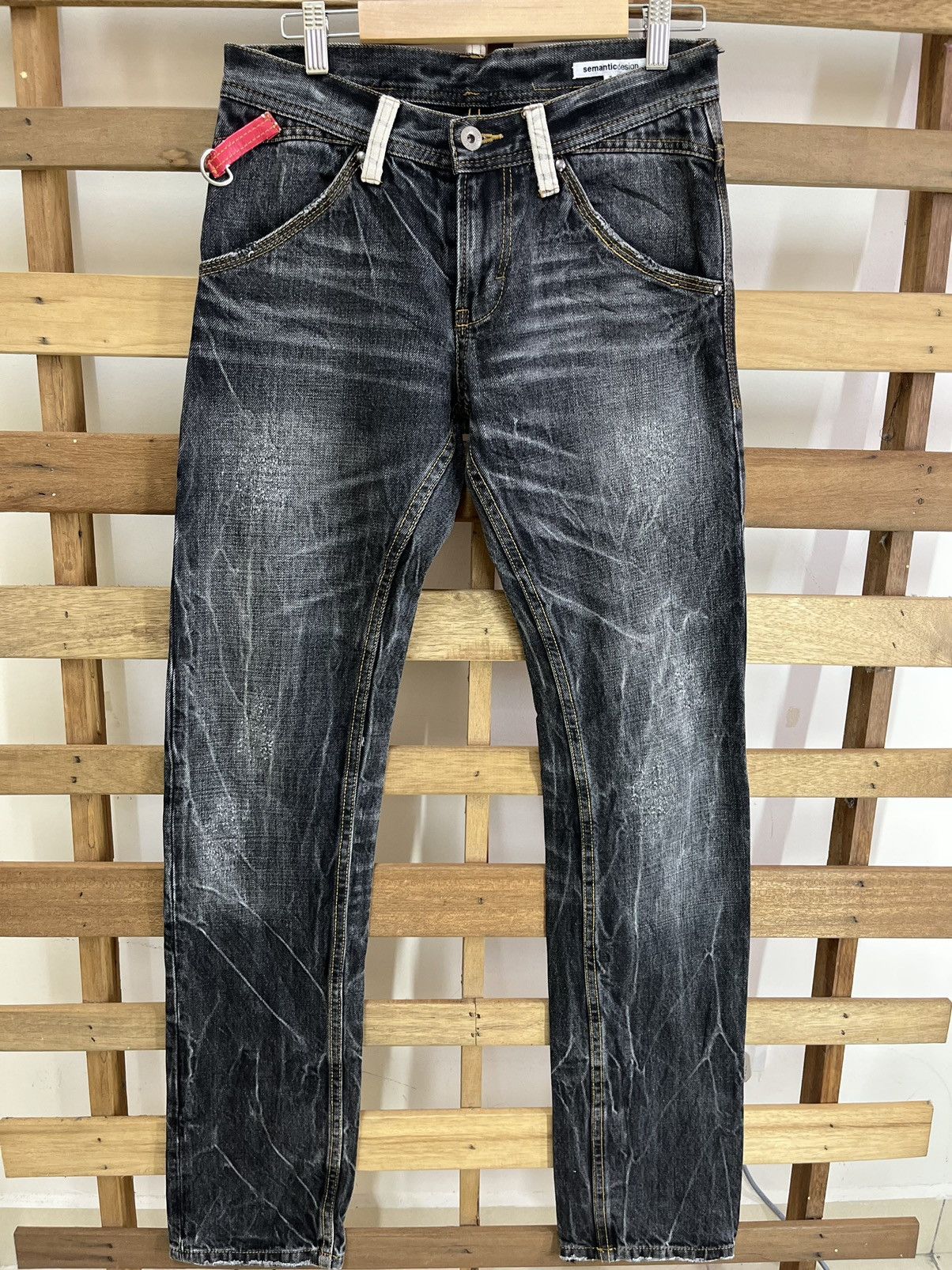 Japanese Brand SEMANTIC DESIGN Distressed Harajuku Tigerskin Jeans Size US 30 / EU 46 - 6 Thumbnail