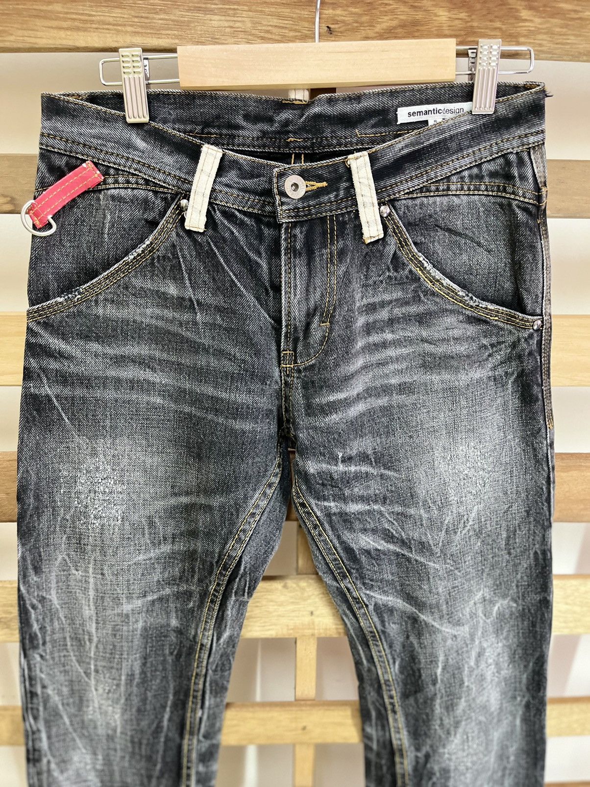 Japanese Brand SEMANTIC DESIGN Distressed Harajuku Tigerskin Jeans Size US 30 / EU 46 - 17 Thumbnail
