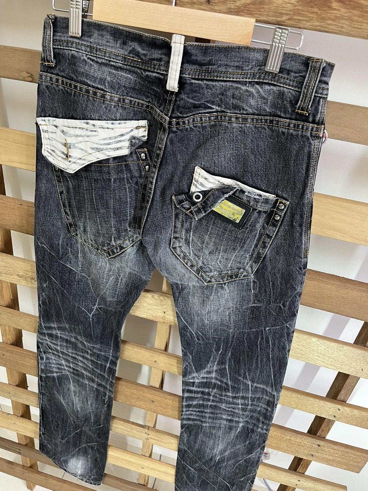 Japanese Brand SEMANTIC DESIGN Distressed Harajuku Tigerskin Jeans Size US 30 / EU 46 - 15 Thumbnail