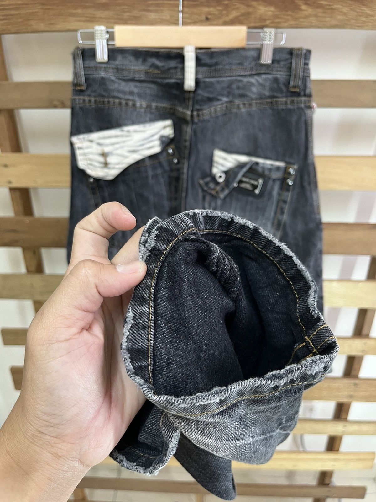 Japanese Brand SEMANTIC DESIGN Distressed Harajuku Tigerskin Jeans Size US 30 / EU 46 - 16 Thumbnail