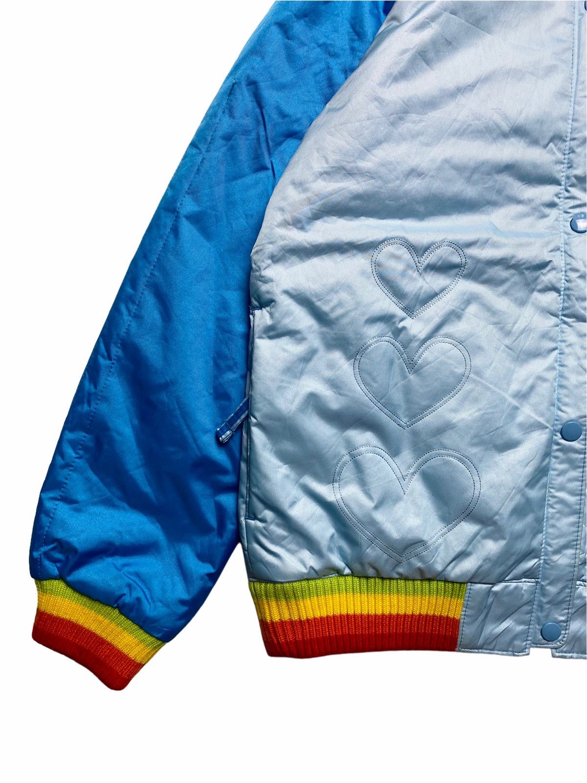 Hysteric Glamour 1990s Phenix - Hooded Varsity Multicolor Rib Jacket Size US M / EU 48-50 / 2 - 3 Thumbnail