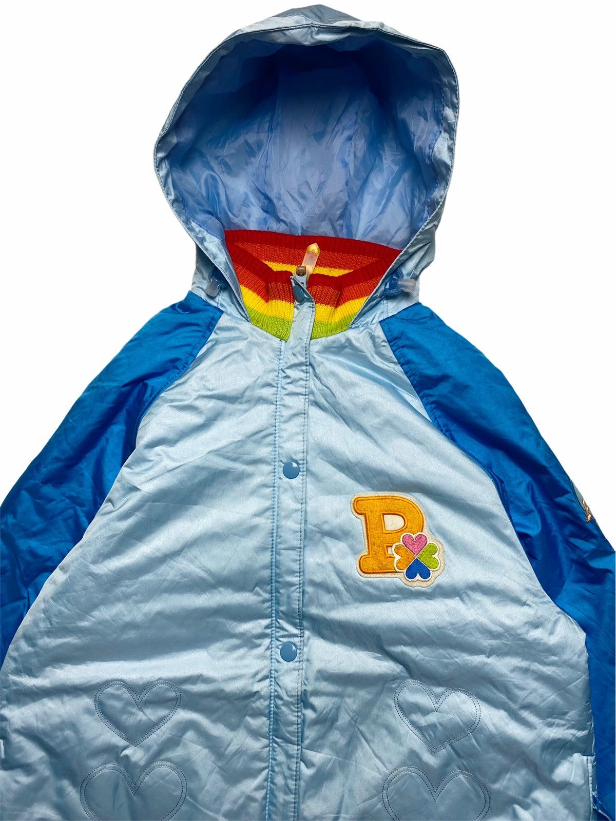 Hysteric Glamour 1990s Phenix - Hooded Varsity Multicolor Rib Jacket Size US M / EU 48-50 / 2 - 4 Thumbnail