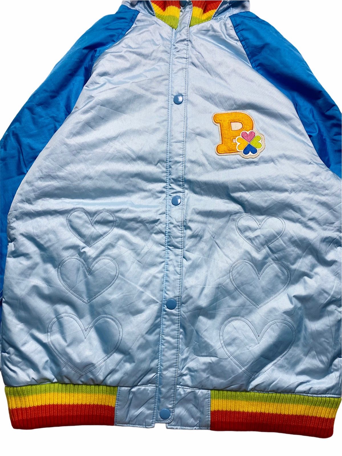 Hysteric Glamour 1990s Phenix - Hooded Varsity Multicolor Rib Jacket Size US M / EU 48-50 / 2 - 6 Thumbnail