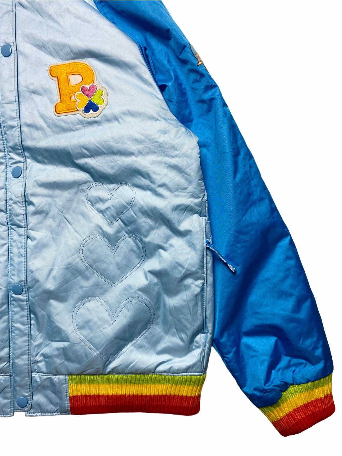 Hysteric Glamour 1990s Phenix - Hooded Varsity Multicolor Rib Jacket Size US M / EU 48-50 / 2 - 5 Thumbnail