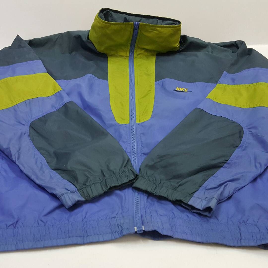 Nike × Vintage Vintage NIKE nice colour windbreaker jacket made in Taiwan Size US XL / EU 56 / 4 - 4 Thumbnail