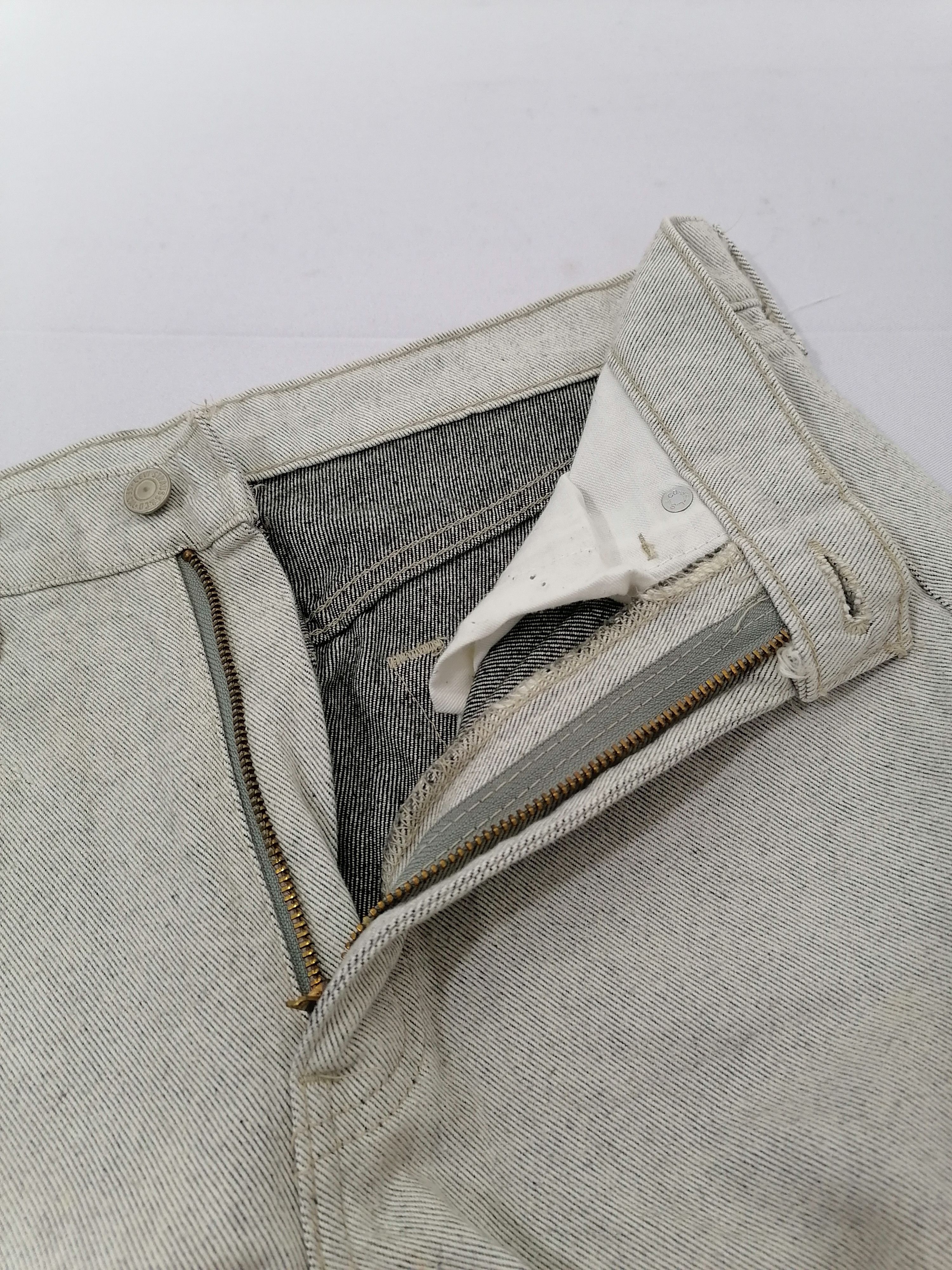 Japanese Brand × Levi's × Levi's Vintage Clothing Levi's Strauss 509-03 White Denim Jeans Size US 30 / EU 46 - 5 Thumbnail