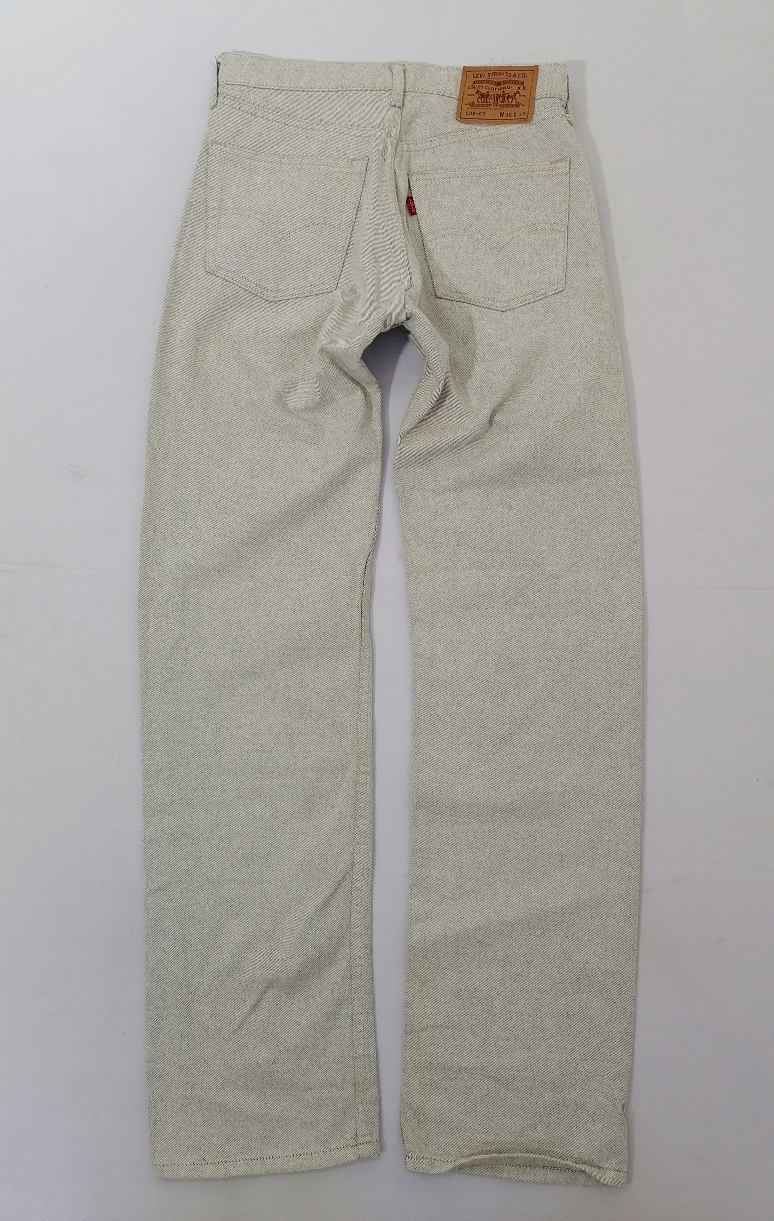 Japanese Brand × Levi's × Levi's Vintage Clothing Levi's Strauss 509-03 White Denim Jeans Size US 30 / EU 46 - 2 Thumbnail
