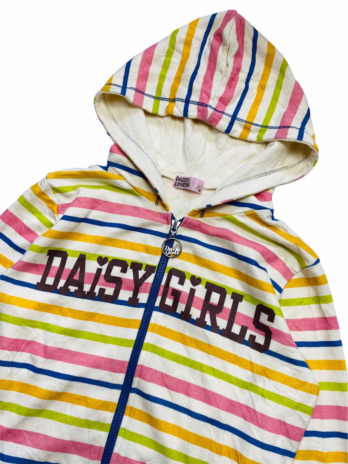 Hysteric Glamour 2000s Daisy Girls - Multicolored Strip Zip Hoodie Size US S / EU 44-46 / 1 - 2 Thumbnail