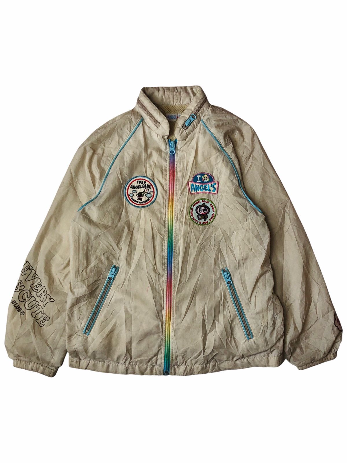 Hysteric Glamour ☠️NEEDGONE☠️90s Angel Blue Rainbow Zipper Hoodie Jacket Size US S / EU 44-46 / 1 - 1 Thumbnail