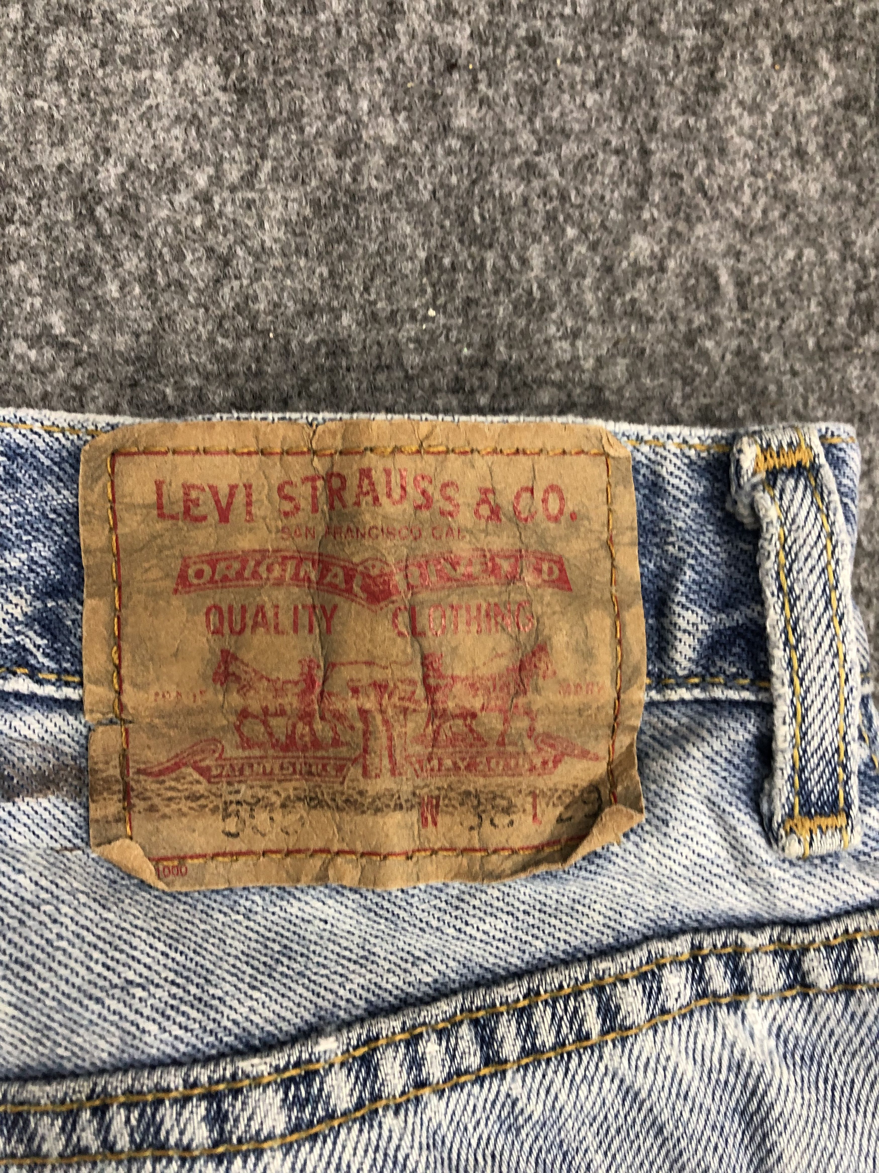 Levi's Vintage Levis 505 Light Wash Jeans DP1007 Size US 36 / EU 52 - 5 Thumbnail