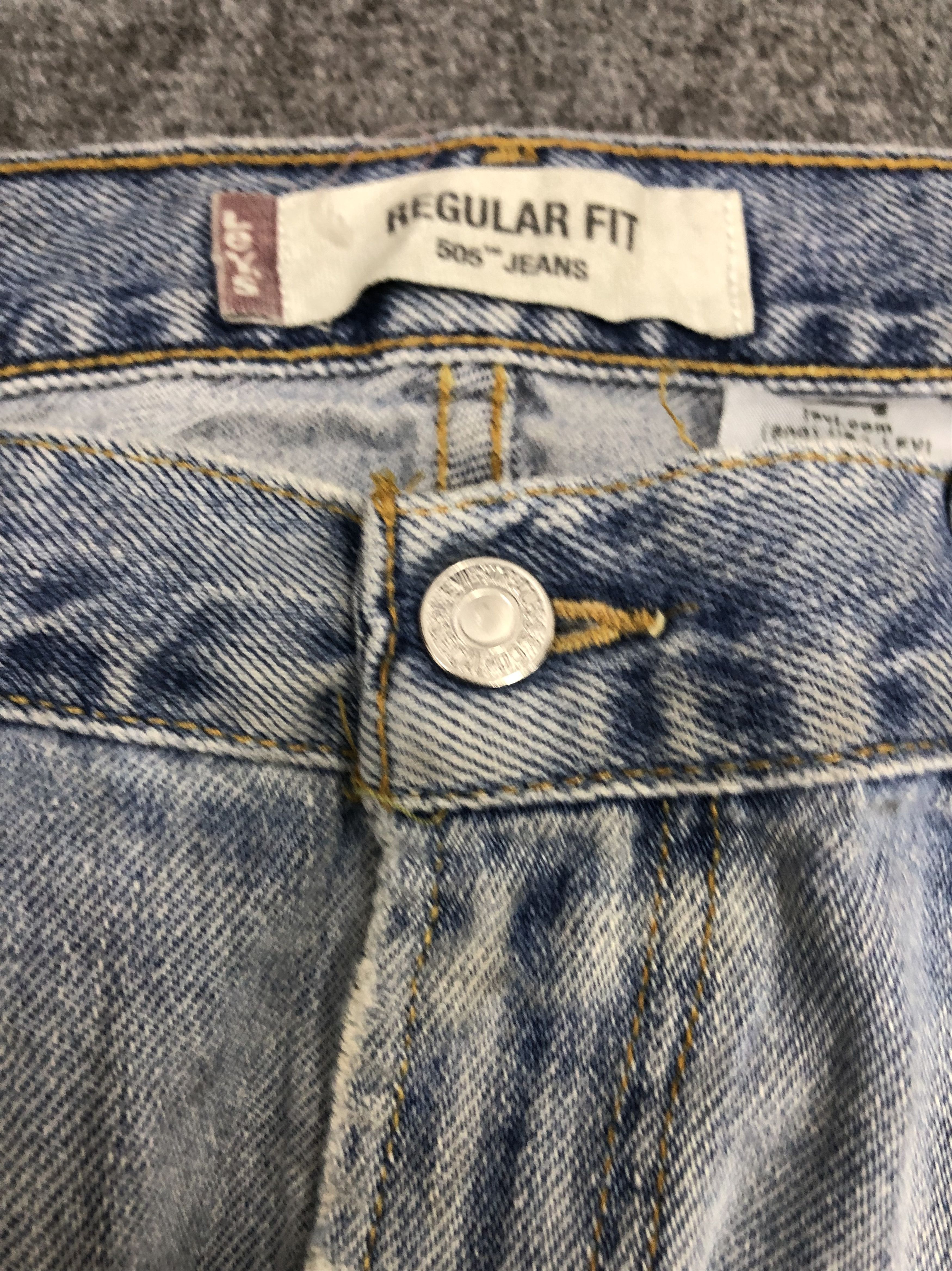 Levi's Vintage Levis 505 Light Wash Jeans DP1007 Size US 36 / EU 52 - 10 Thumbnail