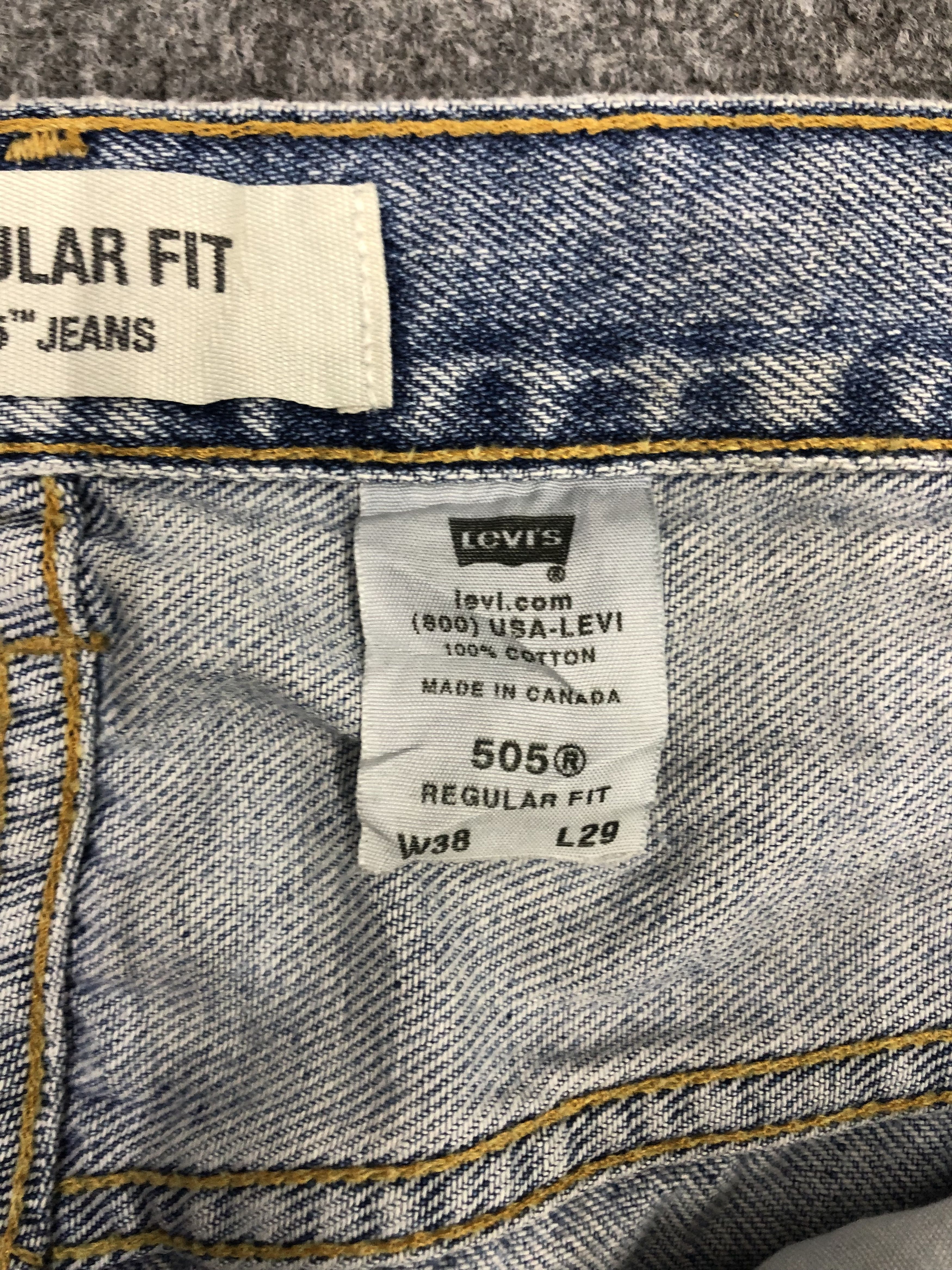 Levi's Vintage Levis 505 Light Wash Jeans DP1007 Size US 36 / EU 52 - 6 Thumbnail