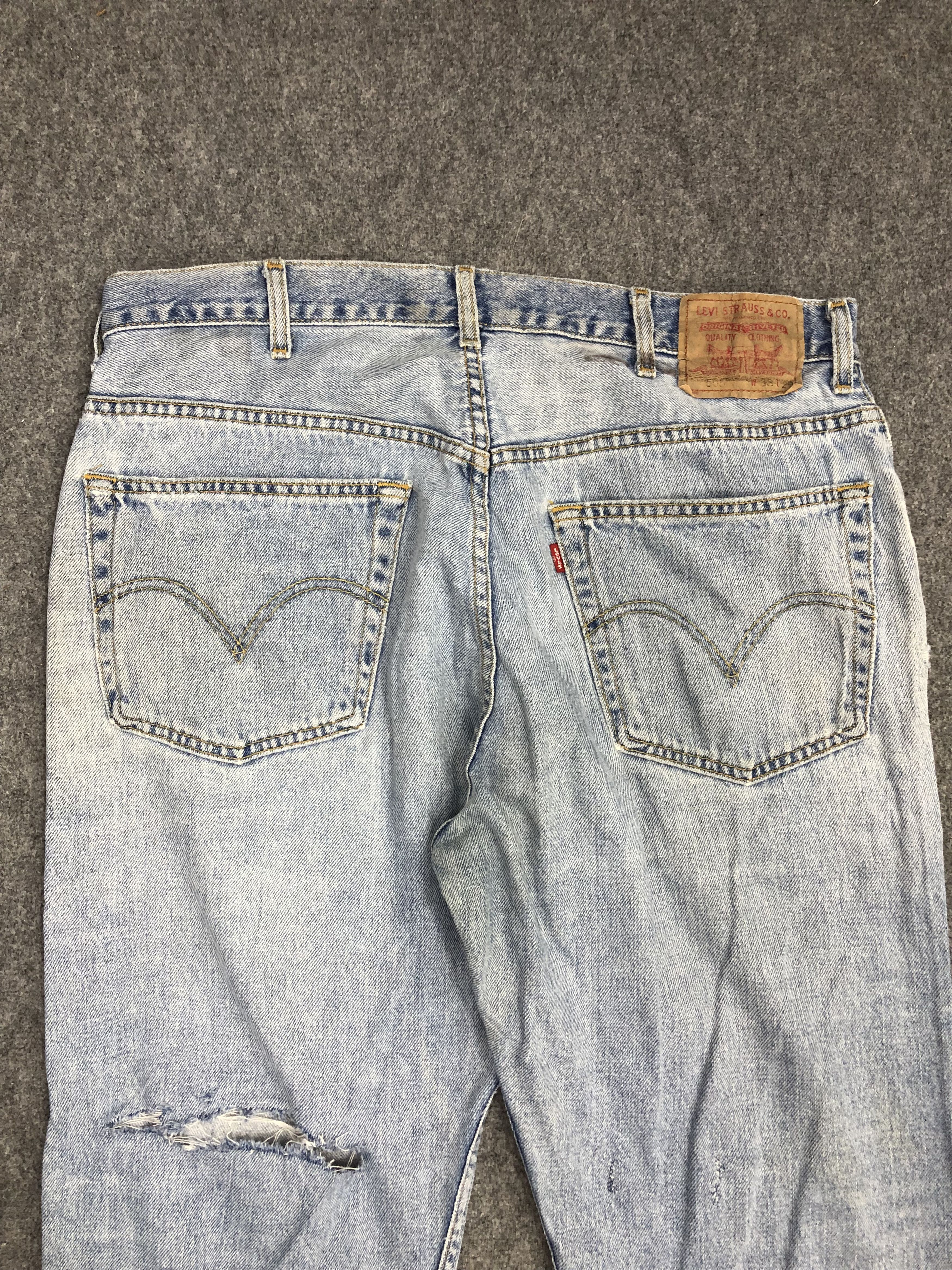 Levi's Vintage Levis 505 Light Wash Jeans DP1007 Size US 36 / EU 52 - 4 Thumbnail