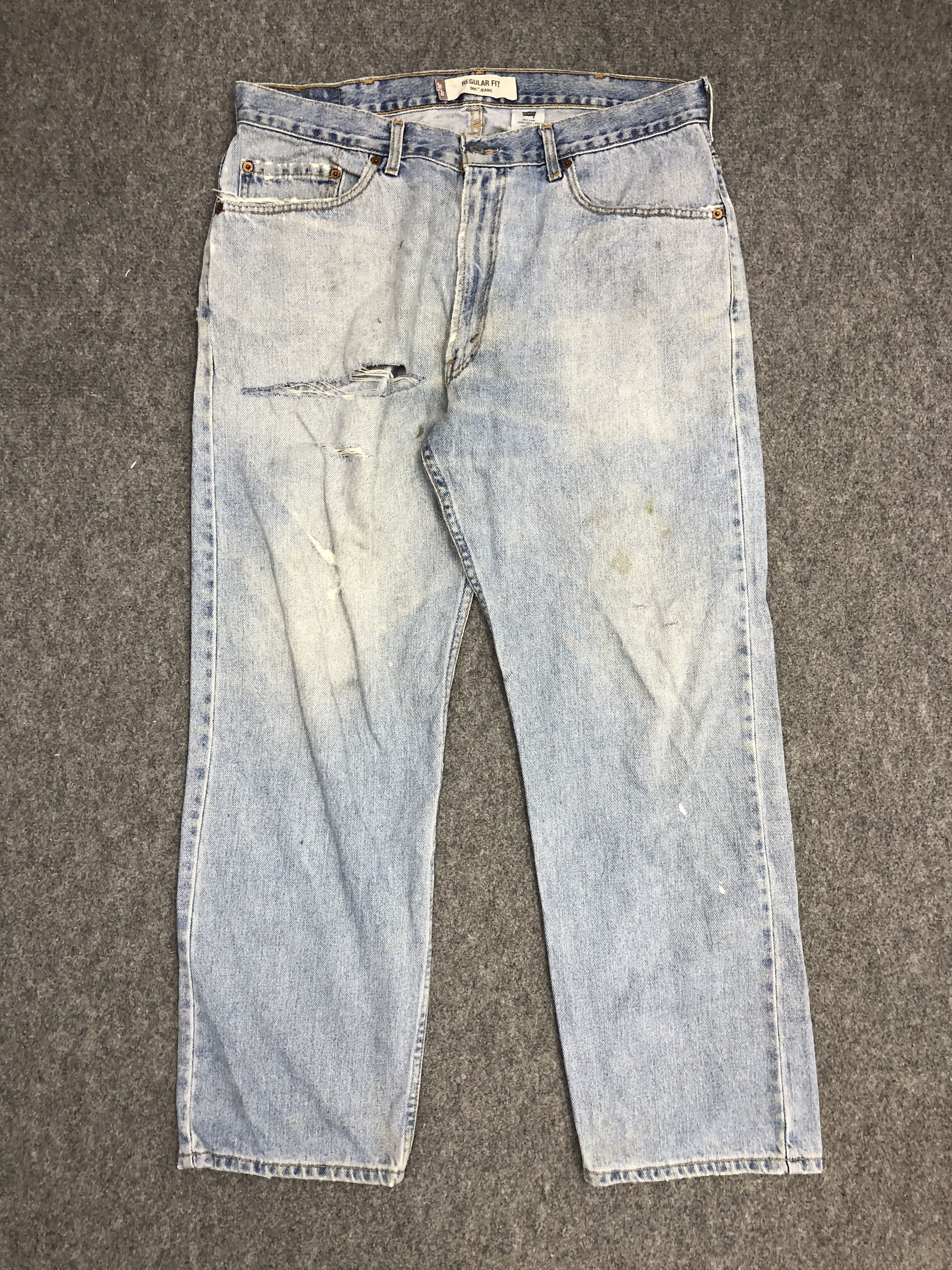 Levi's Vintage Levis 505 Light Wash Jeans DP1007 Size US 36 / EU 52 - 1 Thumbnail