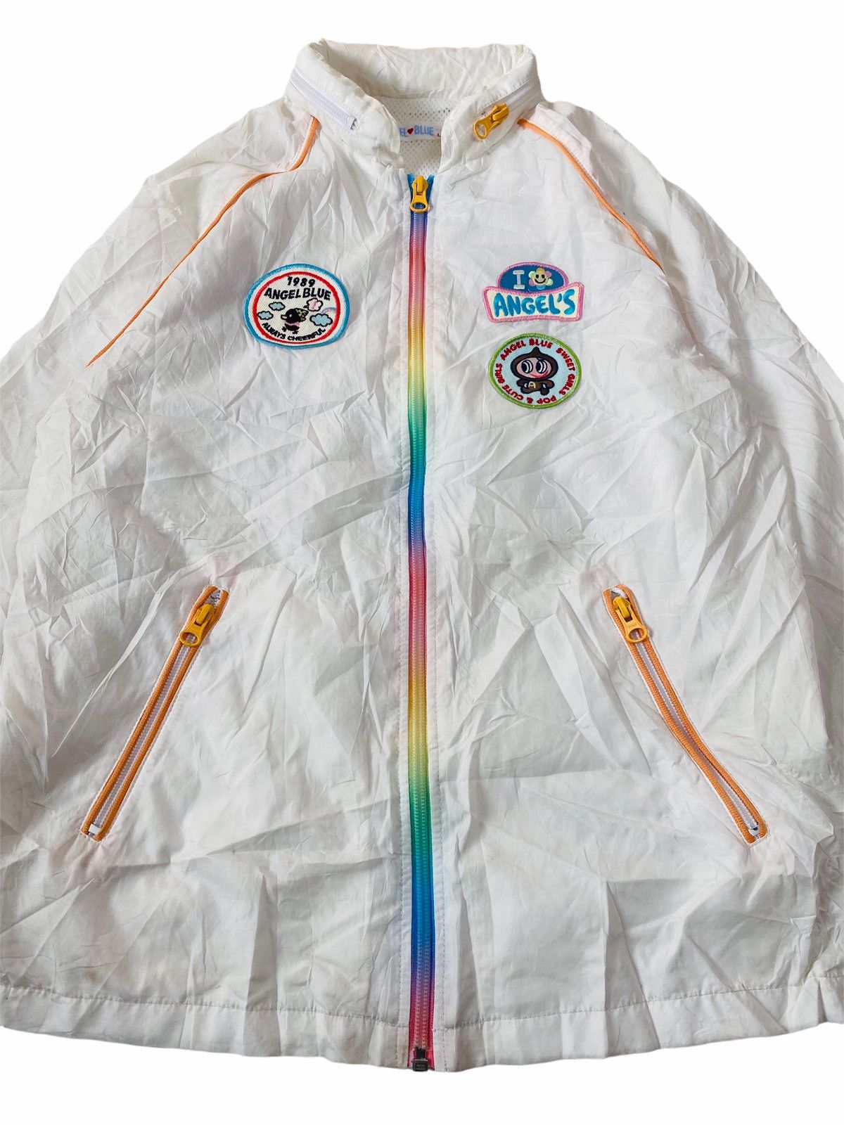 Hysteric Glamour ☠️NEEDGONE☠️90s Angel Blue Lightweight Jacket Rainbow Zip Size US M / EU 48-50 / 2 - 12 Thumbnail