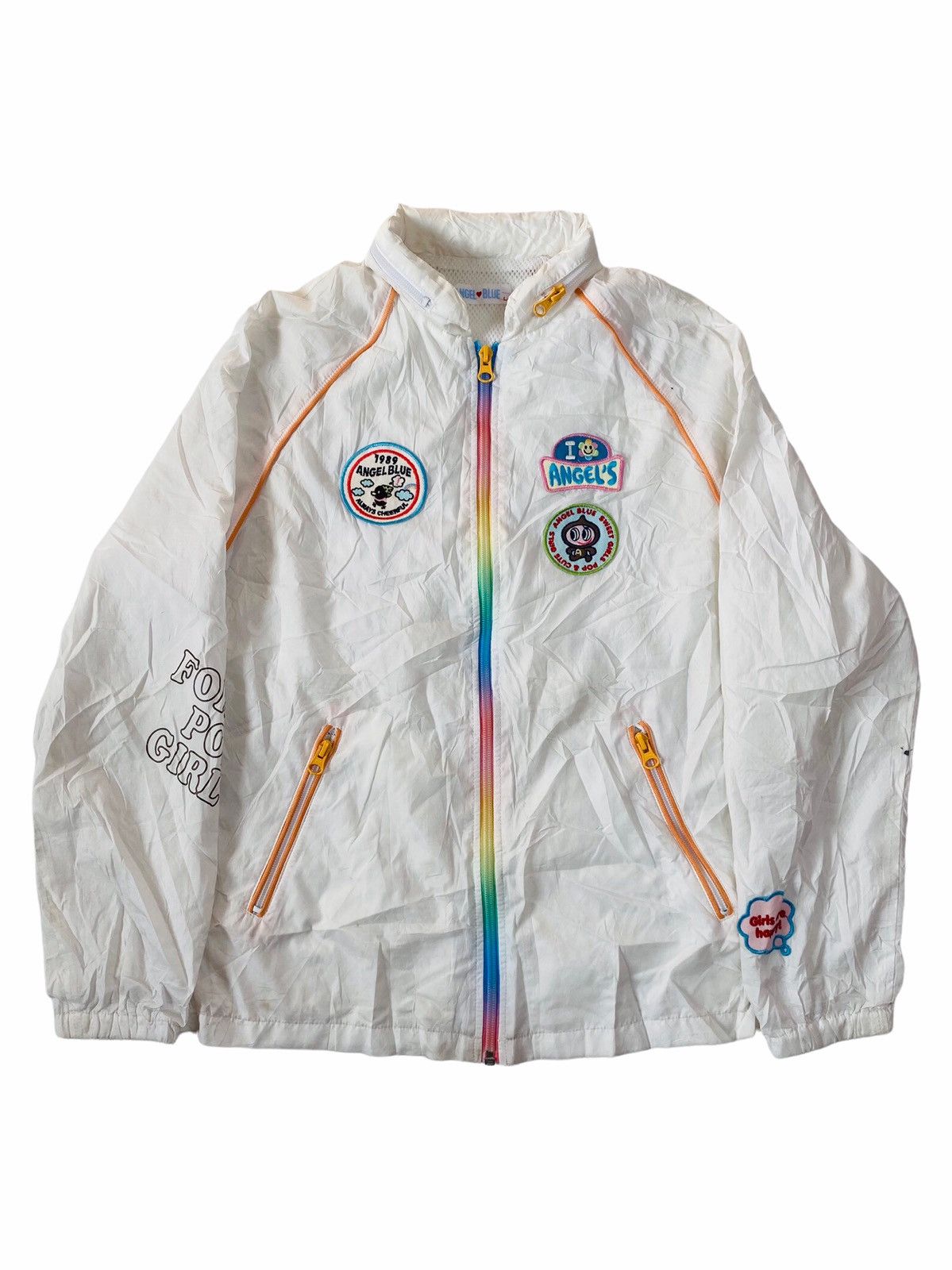 Hysteric Glamour ☠️NEEDGONE☠️90s Angel Blue Lightweight Jacket Rainbow Zip Size US M / EU 48-50 / 2 - 10 Thumbnail