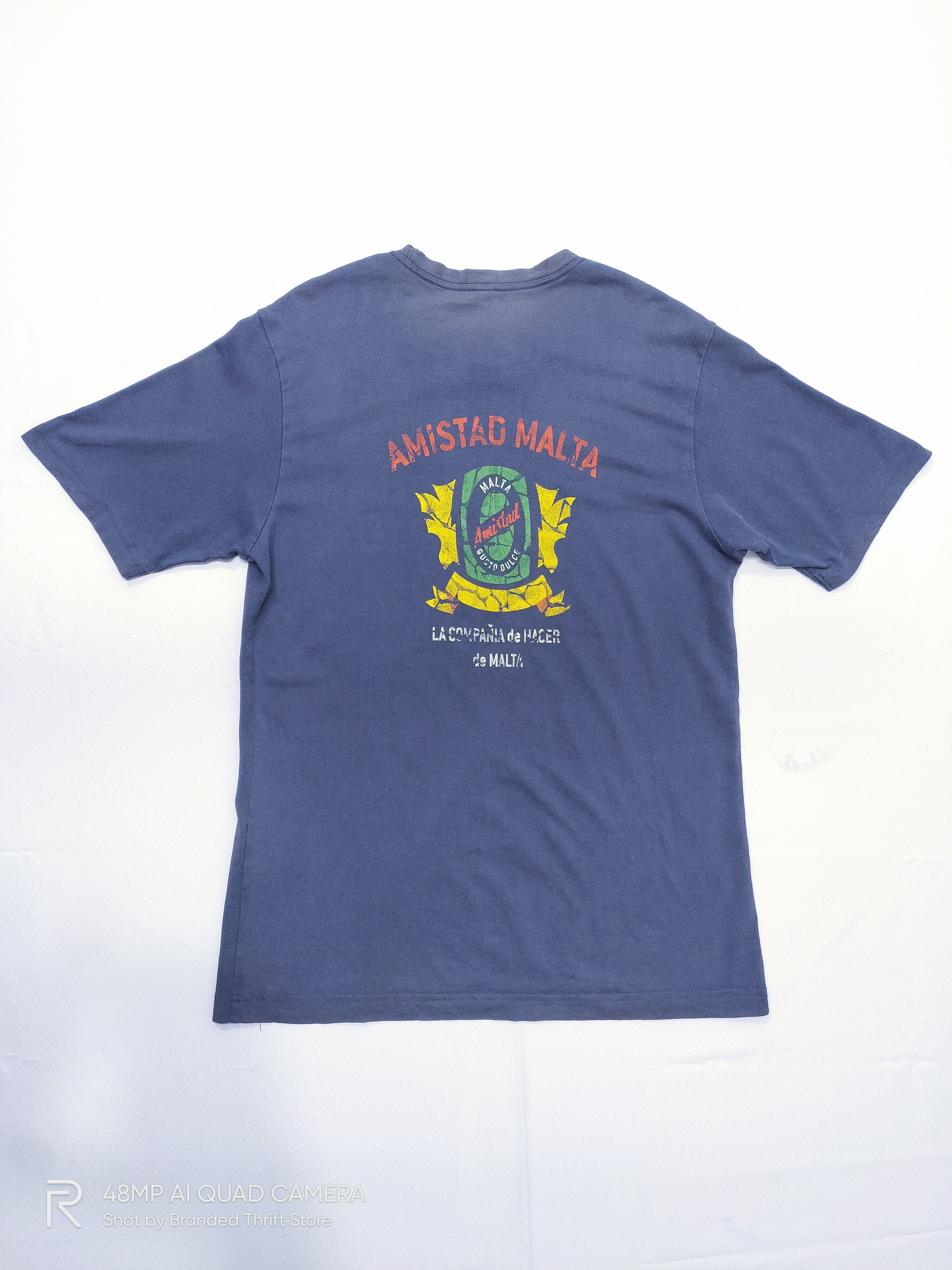 F.C. Real Bristol × Uniqlo Vintage UNIQLO Amistad Malta Gusto Dulce Big Logo Tee Shirt Size US L / EU 52-54 / 3 - 4 Thumbnail