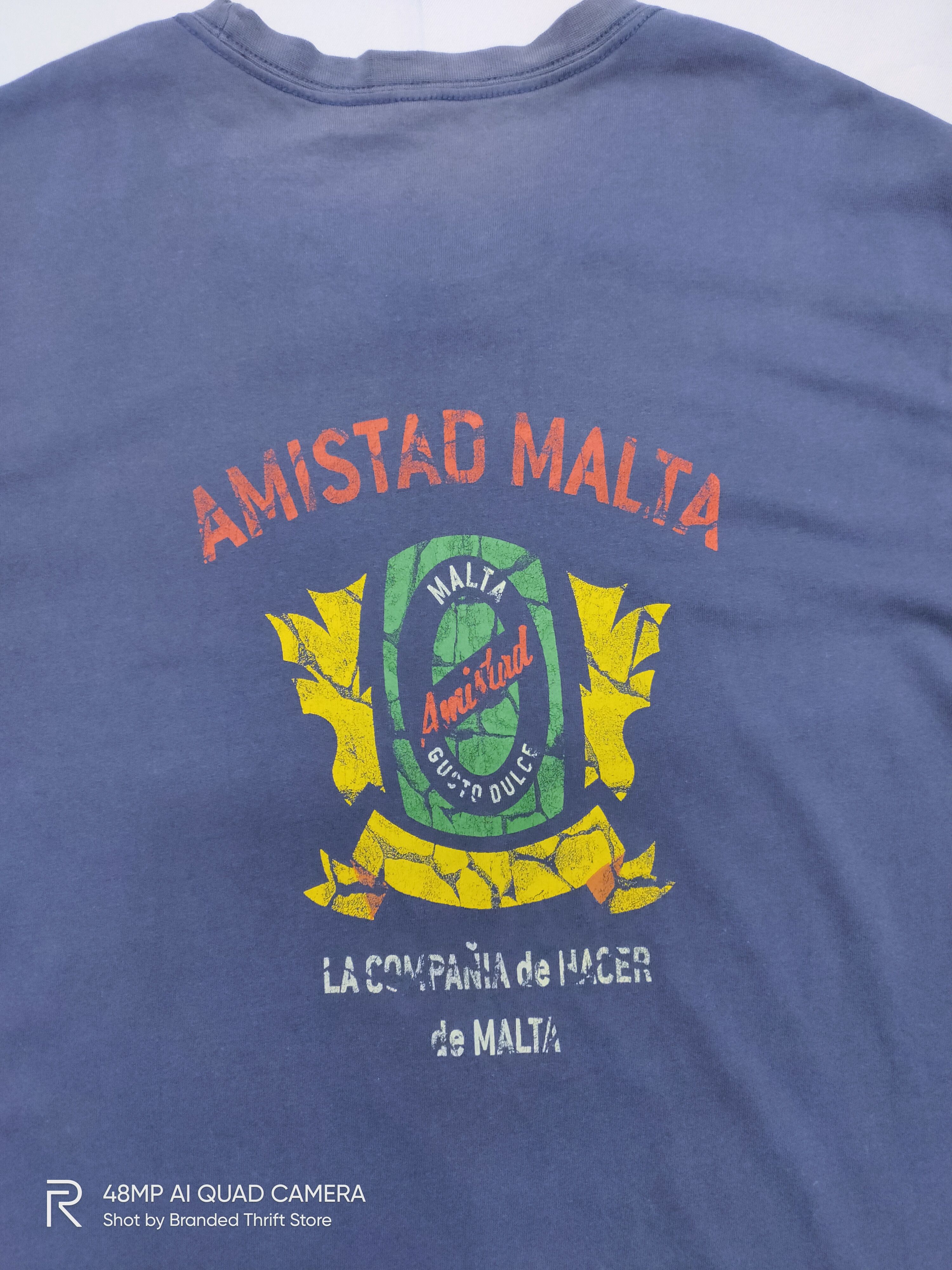 F.C. Real Bristol × Uniqlo Vintage UNIQLO Amistad Malta Gusto Dulce Big Logo Tee Shirt Size US L / EU 52-54 / 3 - 7 Thumbnail