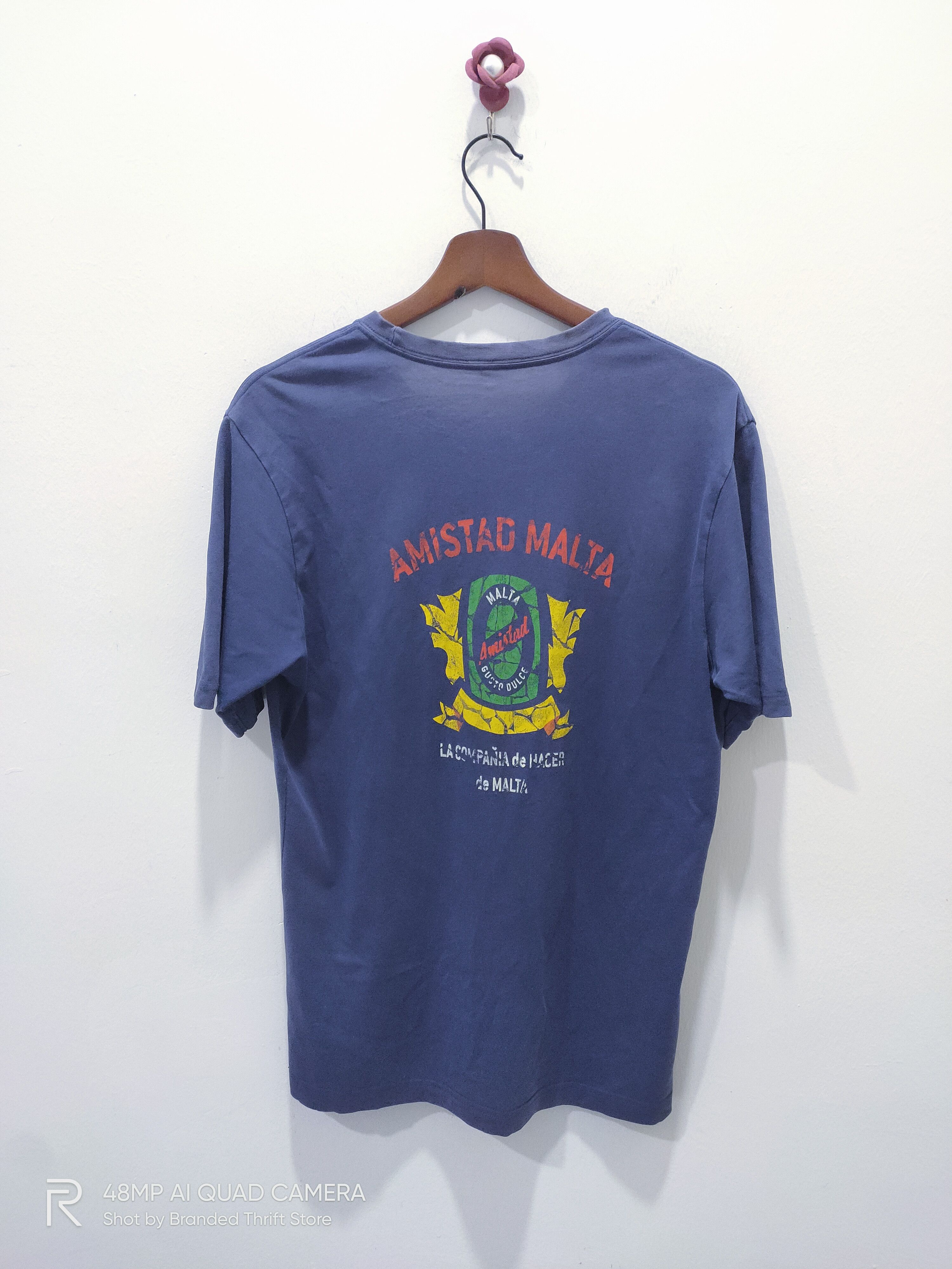 F.C. Real Bristol × Uniqlo Vintage UNIQLO Amistad Malta Gusto Dulce Big Logo Tee Shirt Size US L / EU 52-54 / 3 - 1 Thumbnail