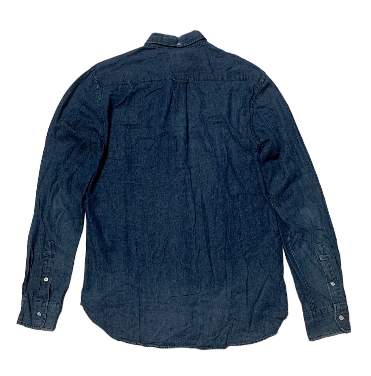 Beams + Japan indigo chambray flannel made in Japan