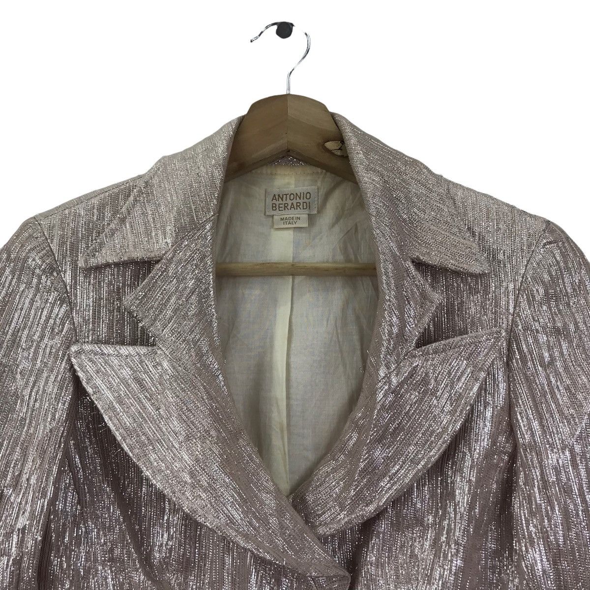 Vintage ANTONIO BERARDI Italy Brand Glitter Bling Bling Coat Jacket Size US XS / EU 42 / 0 - 2 Thumbnail