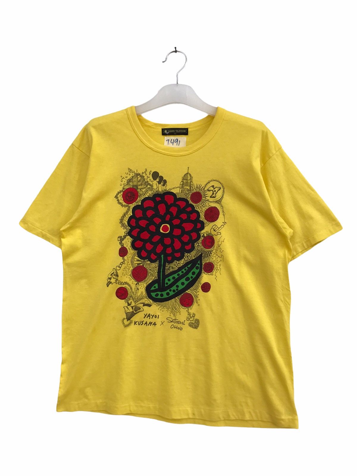 Japanese Brand Yayoi Kusama X Satoshi Ohno X 24 Hour Tv Tees Size US M / EU 48-50 / 2 - 1 Thumbnail