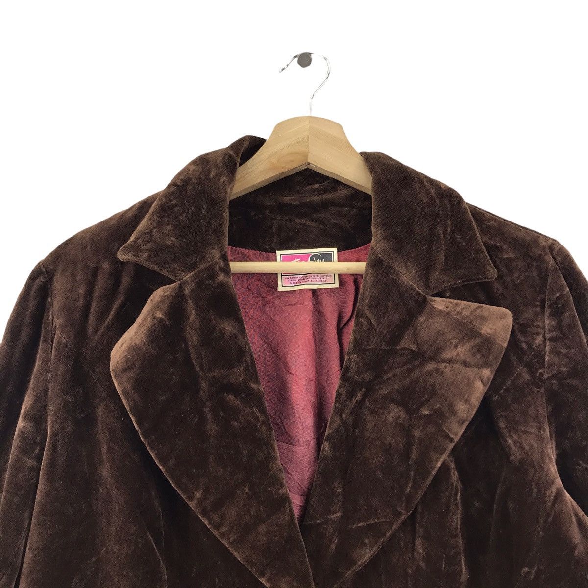 Vintage Vintage TANJAY Canada Brand Brown Wool Coat Jacket Size US S / EU 44-46 / 1 - 2 Thumbnail