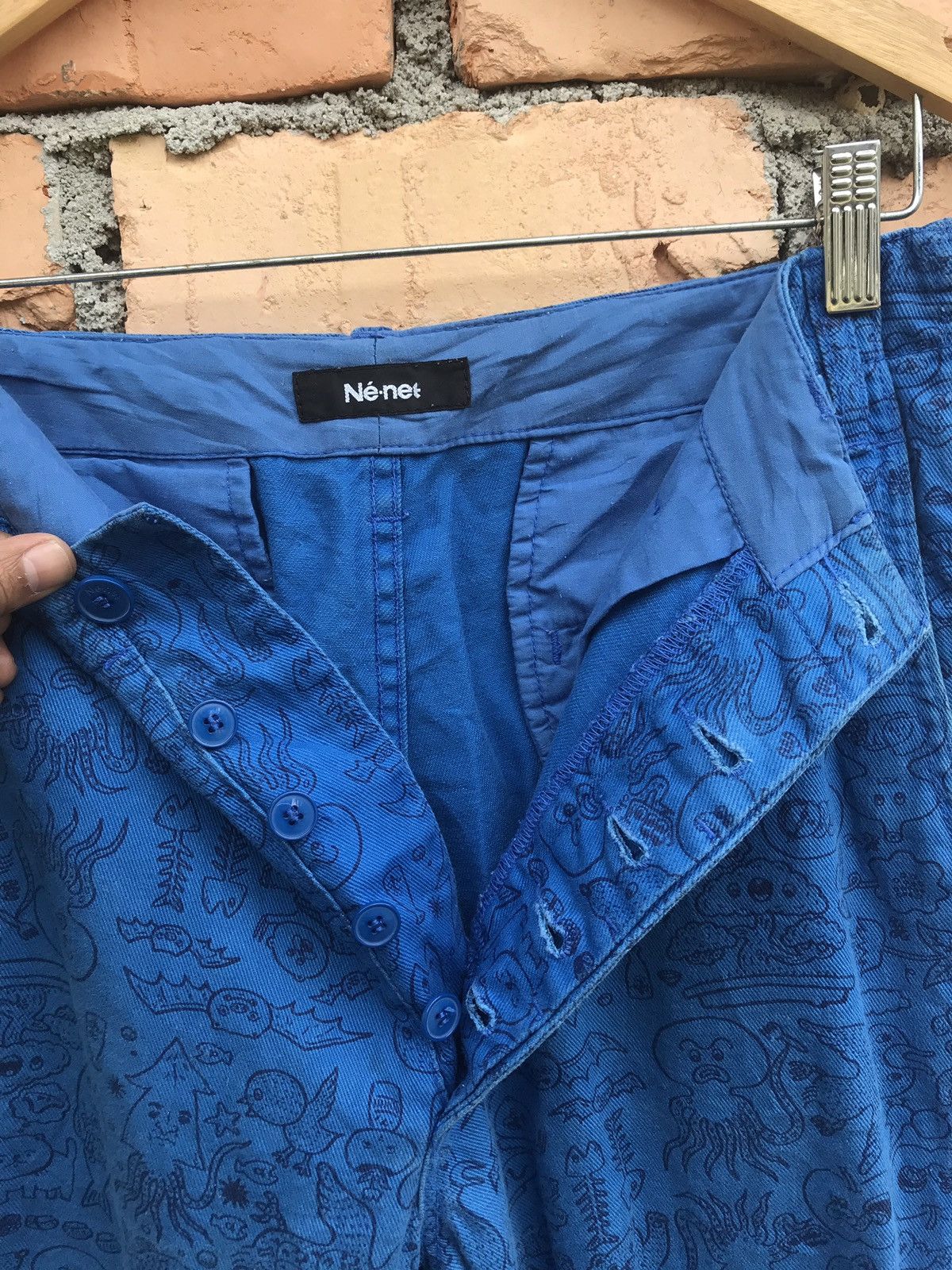 Issey Miyake × Ne-Net × Vintage Vintage ne-net issey miyake brand fullprinted pants Size US 30 / EU 46 - 16 Thumbnail