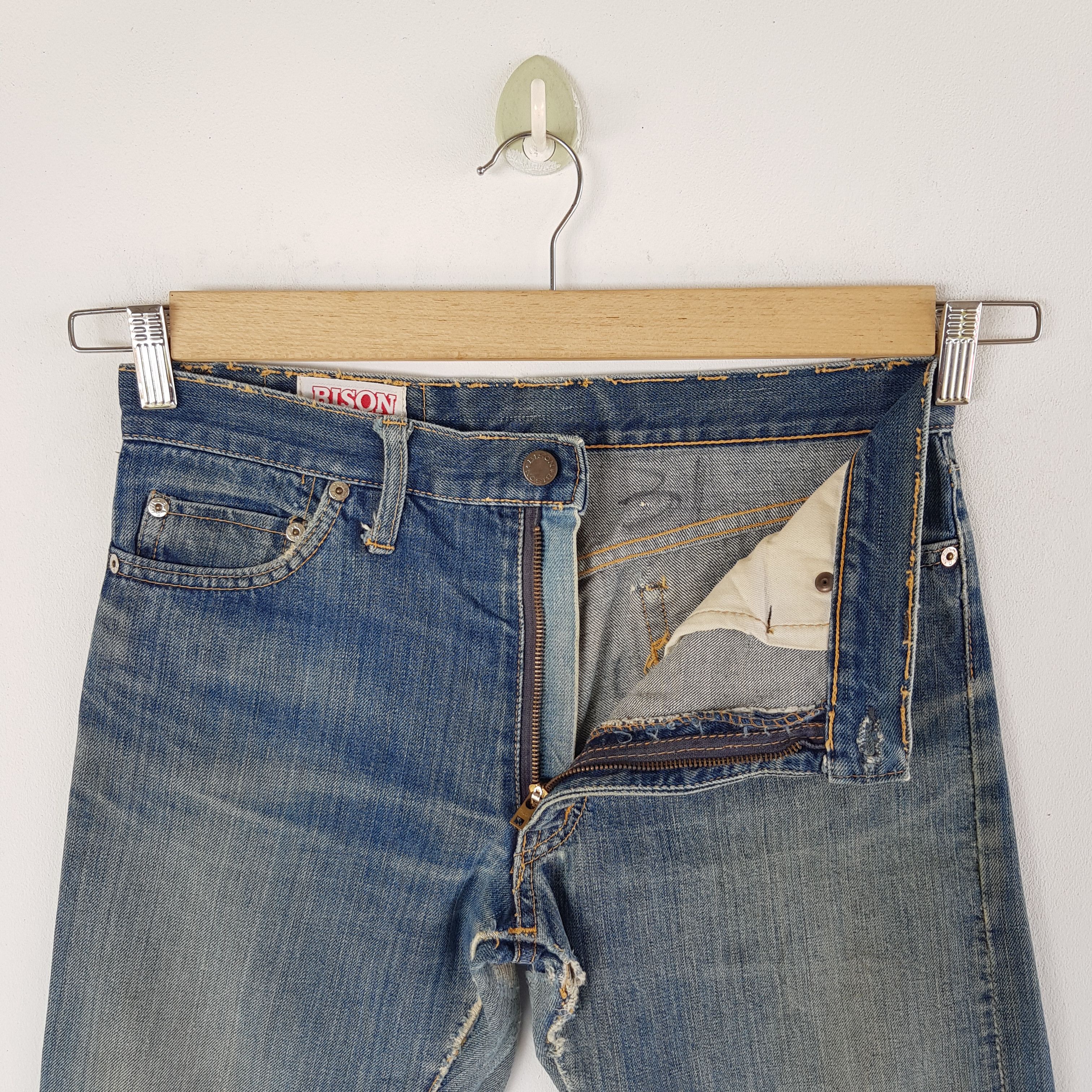 Japanese Brand Vintage Bobson Selvedge Jeans Distressed Redline Denim Size US 30 / EU 46 - 6 Thumbnail