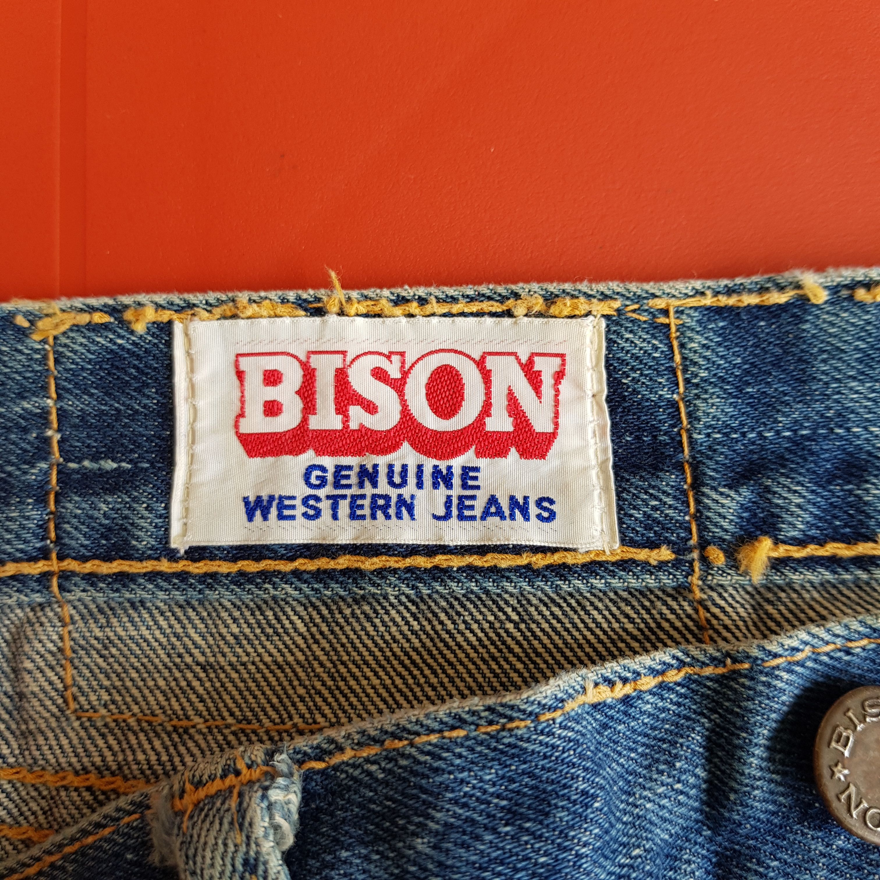 Japanese Brand Vintage Bobson Selvedge Jeans Distressed Redline Denim Size US 30 / EU 46 - 10 Thumbnail
