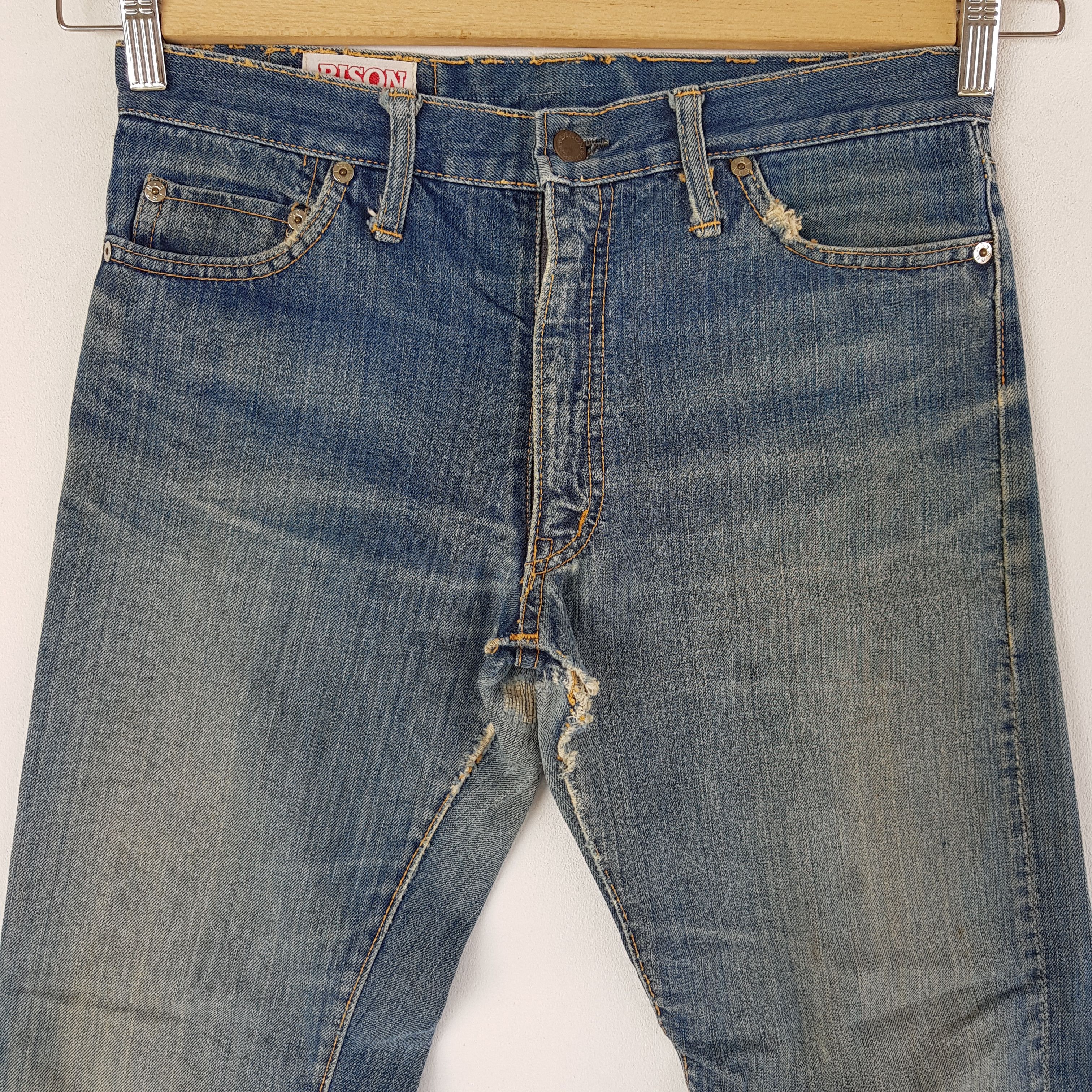 Japanese Brand Vintage Bobson Selvedge Jeans Distressed Redline Denim Size US 30 / EU 46 - 3 Thumbnail