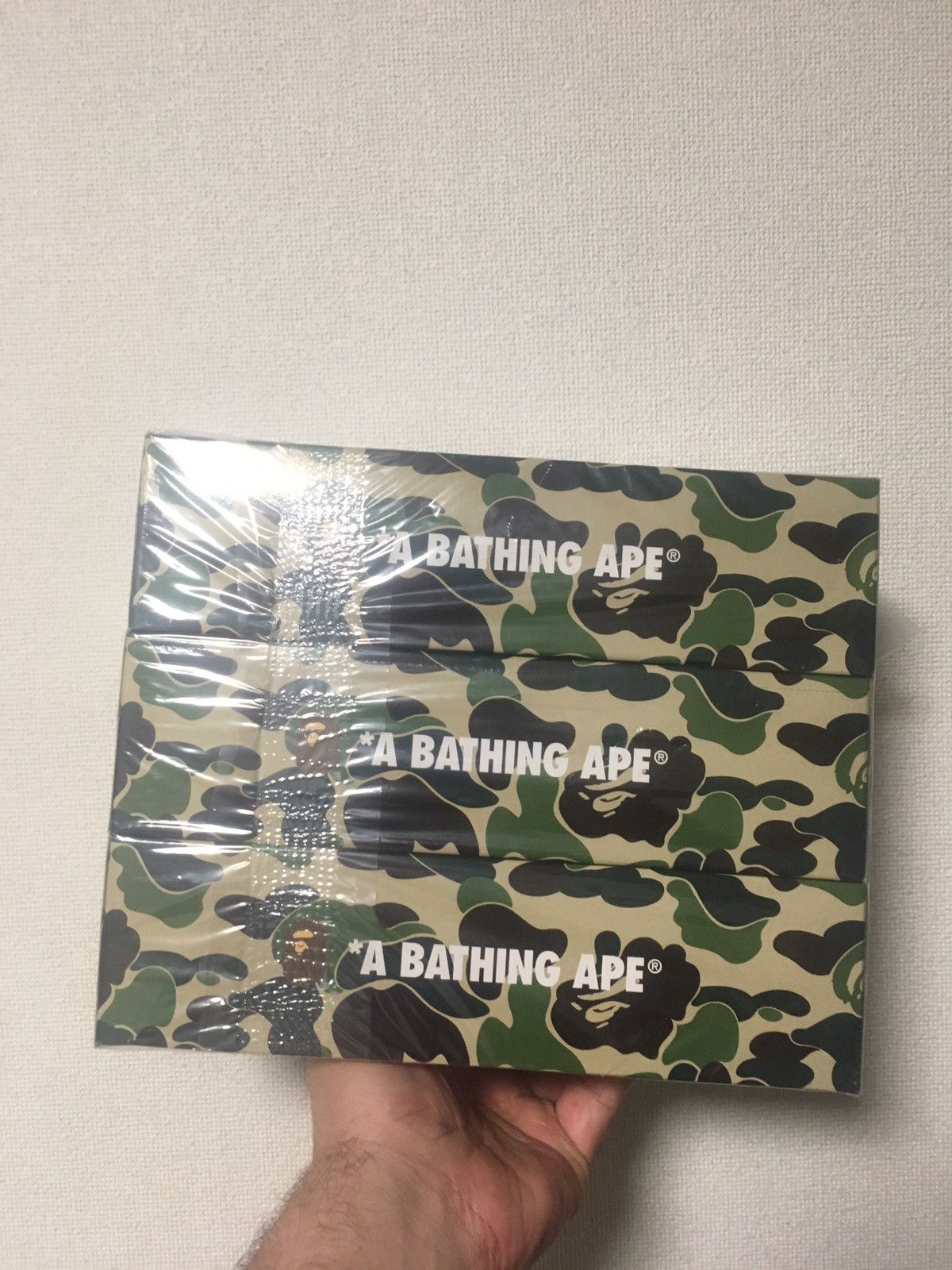 Bape 🔥 OG BAPE ABC Camo Tissue 3 Box Set Pack Green DS! Size ONE SIZE - 6 Thumbnail