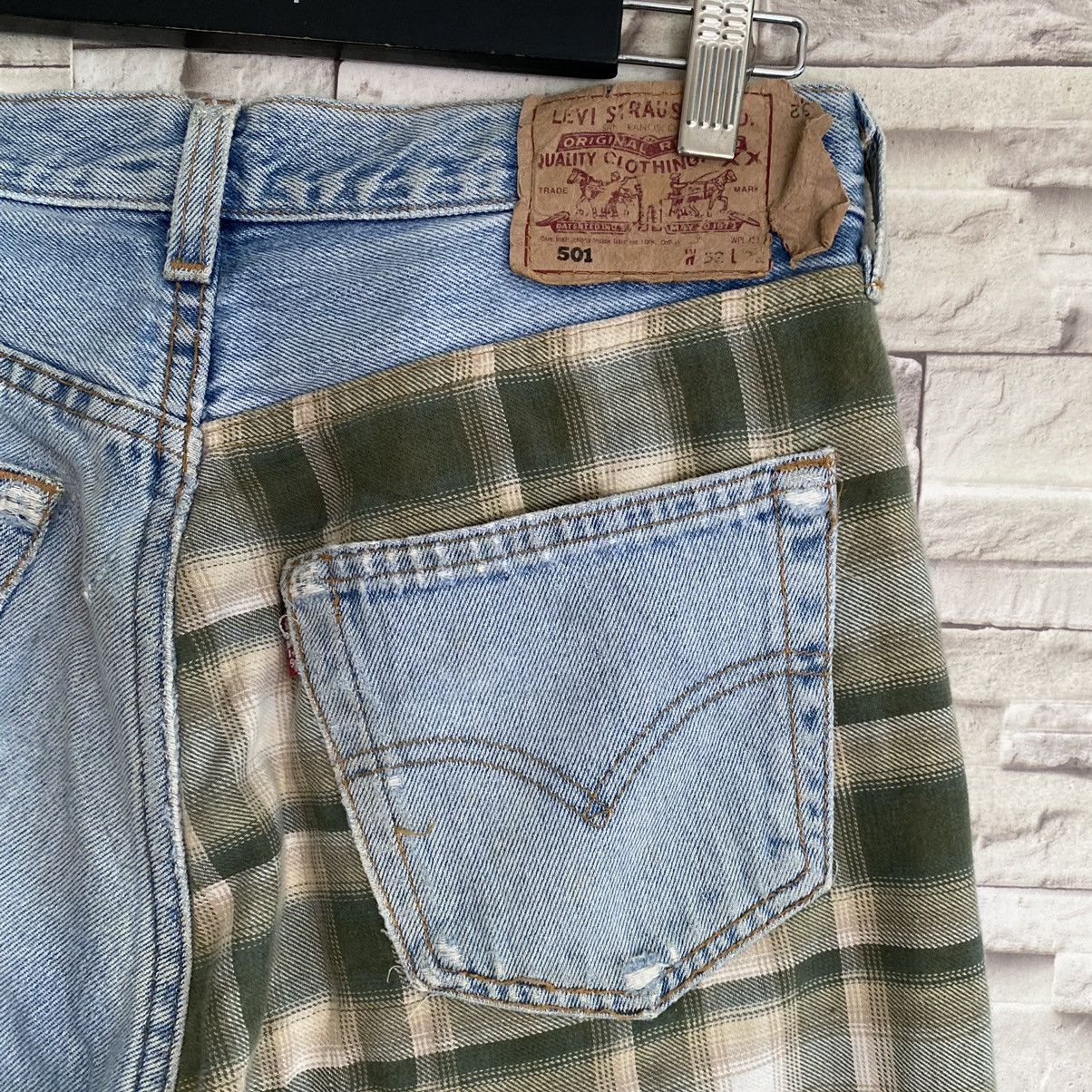 Levi's Vintage Levis 501 Repaired Distressed Patchwork Size US 30 / EU 46 - 11 Thumbnail