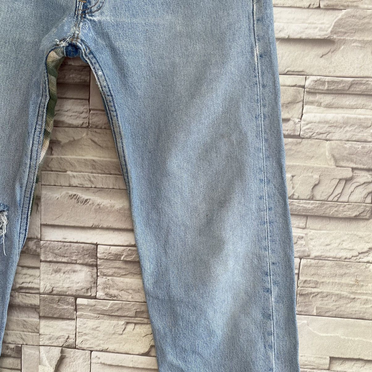 Levi's Vintage Levis 501 Repaired Distressed Patchwork Size US 30 / EU 46 - 6 Thumbnail