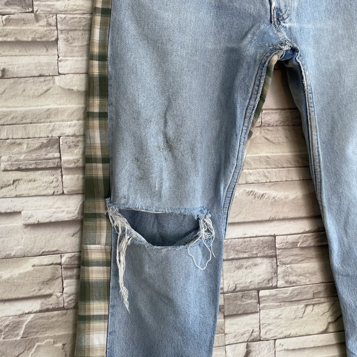 Levi's Vintage Levis 501 Repaired Distressed Patchwork Size US 30 / EU 46 - 5 Thumbnail