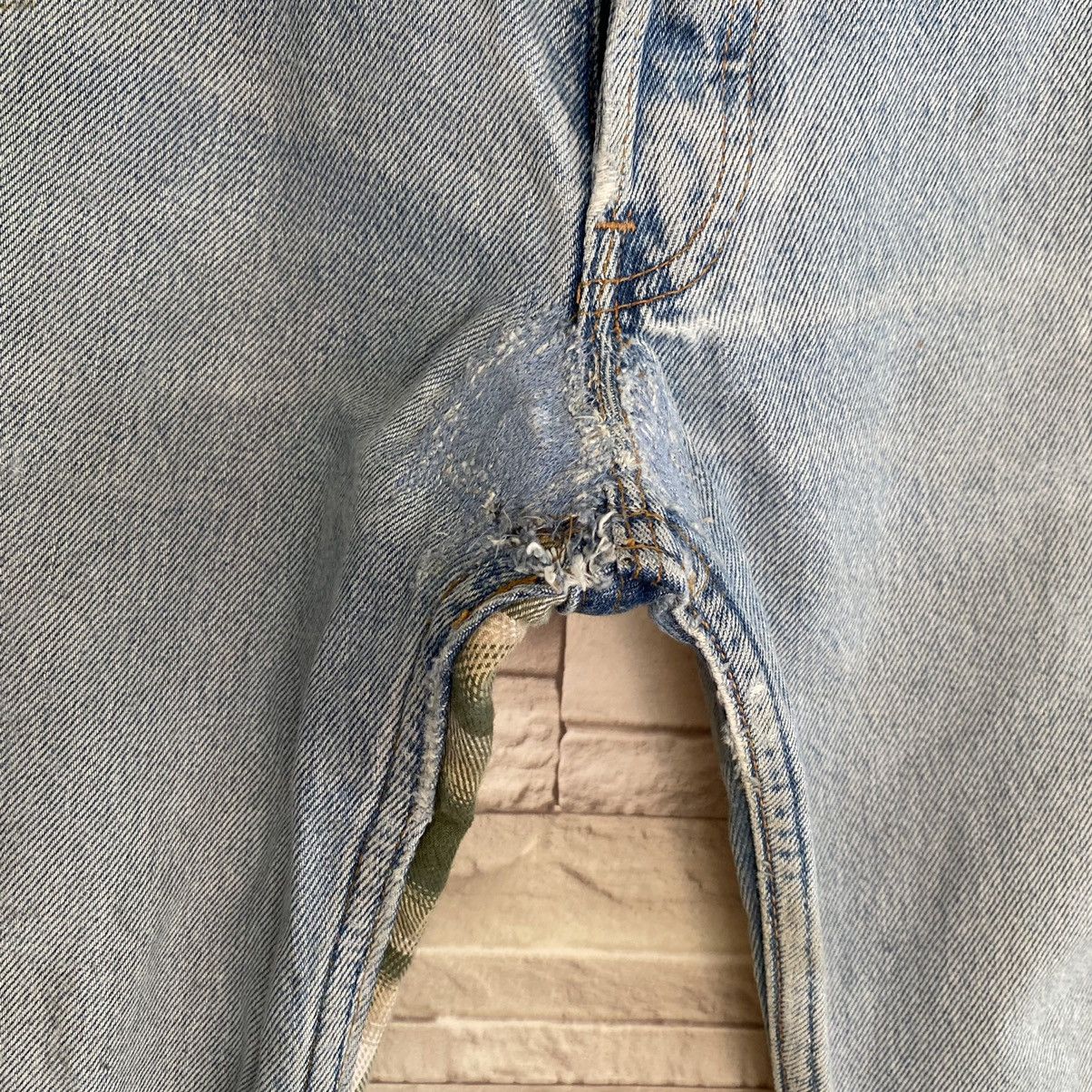 Levi's Vintage Levis 501 Repaired Distressed Patchwork Size US 30 / EU 46 - 4 Thumbnail